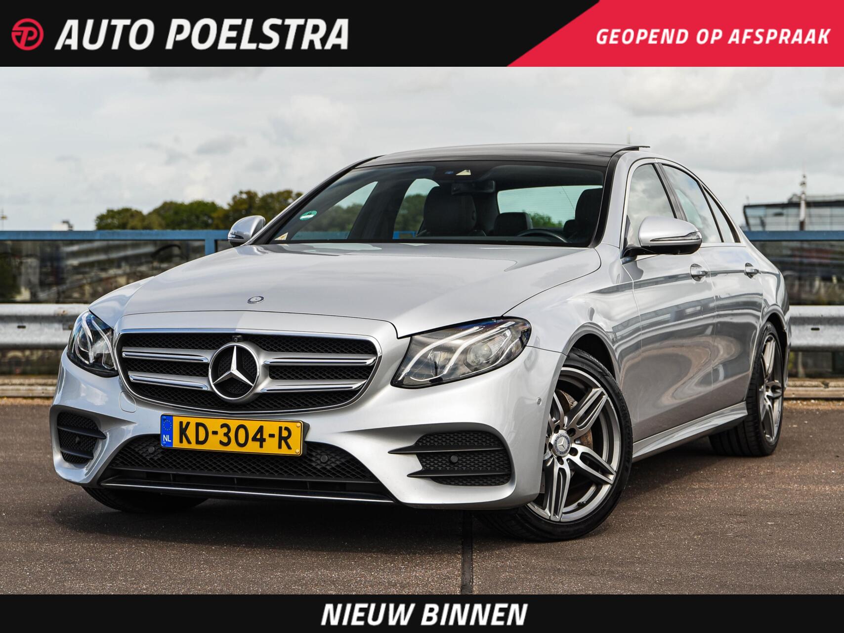 Mercedes-Benz E 200 200 AMG Line | Panoramadak | Leder | 360  Camera | Widescreen | LED | Apple CarPlay Android Auto | Memory | 19" | Sfeerverlichting | Dealeronderhouden 2016 - voorkant