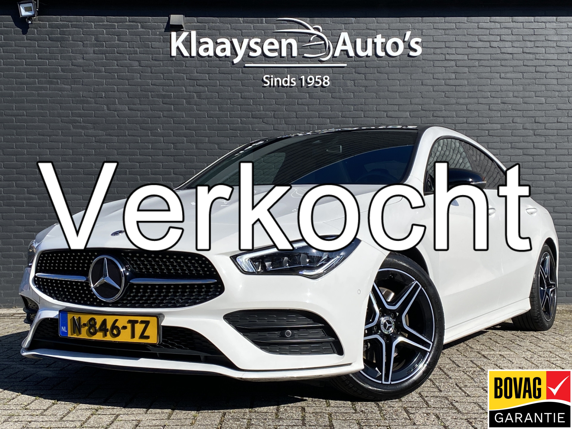 Mercedes-Benz Cla 200 200 Business Solution AMG AUT. | 1e eigenaar | panoramadak | night pakket | sfeerverlichting | camera | 164 PK 2022 - voorkant