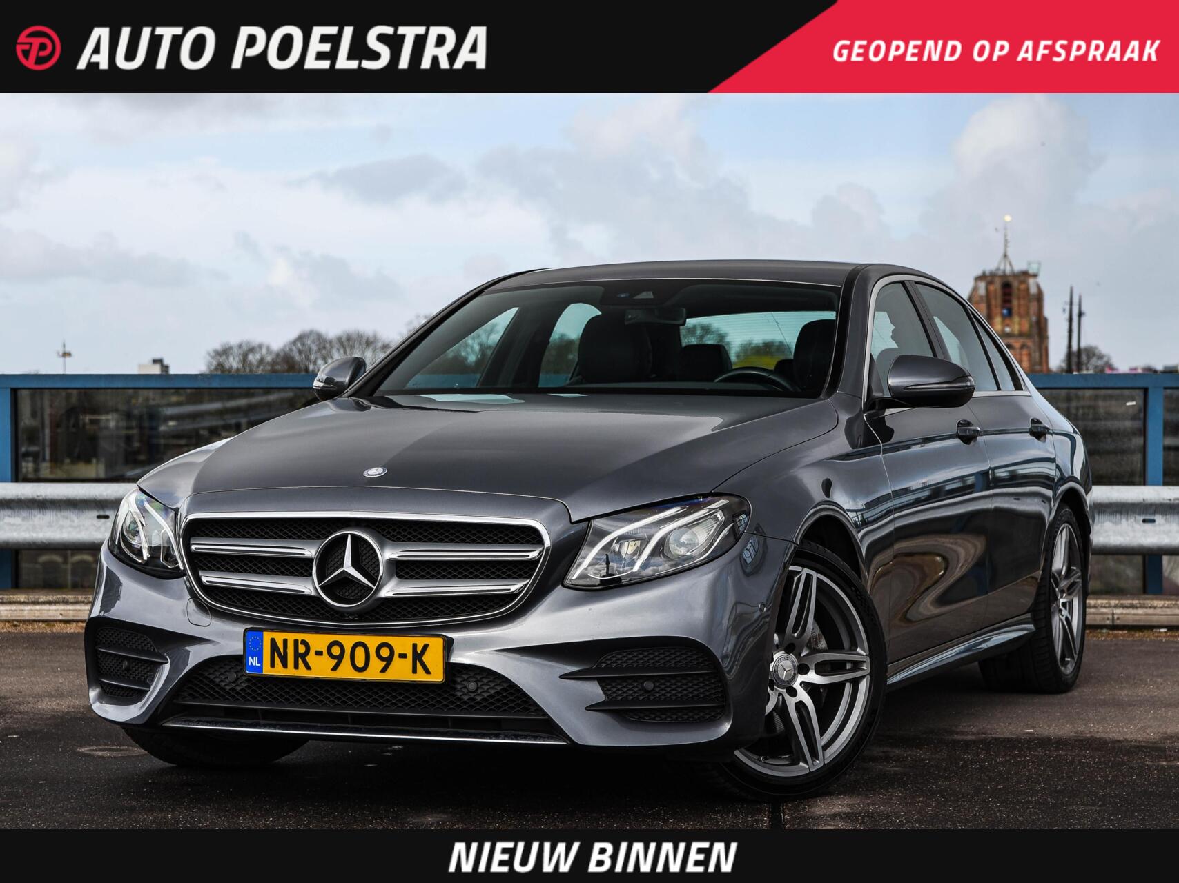 Mercedes-Benz E 220 D 220 d AMG Line HUD Widescreen Sfeerverlichting Camera Navigatie Trekhaak 19" incl. BTW 2017 - voorkant