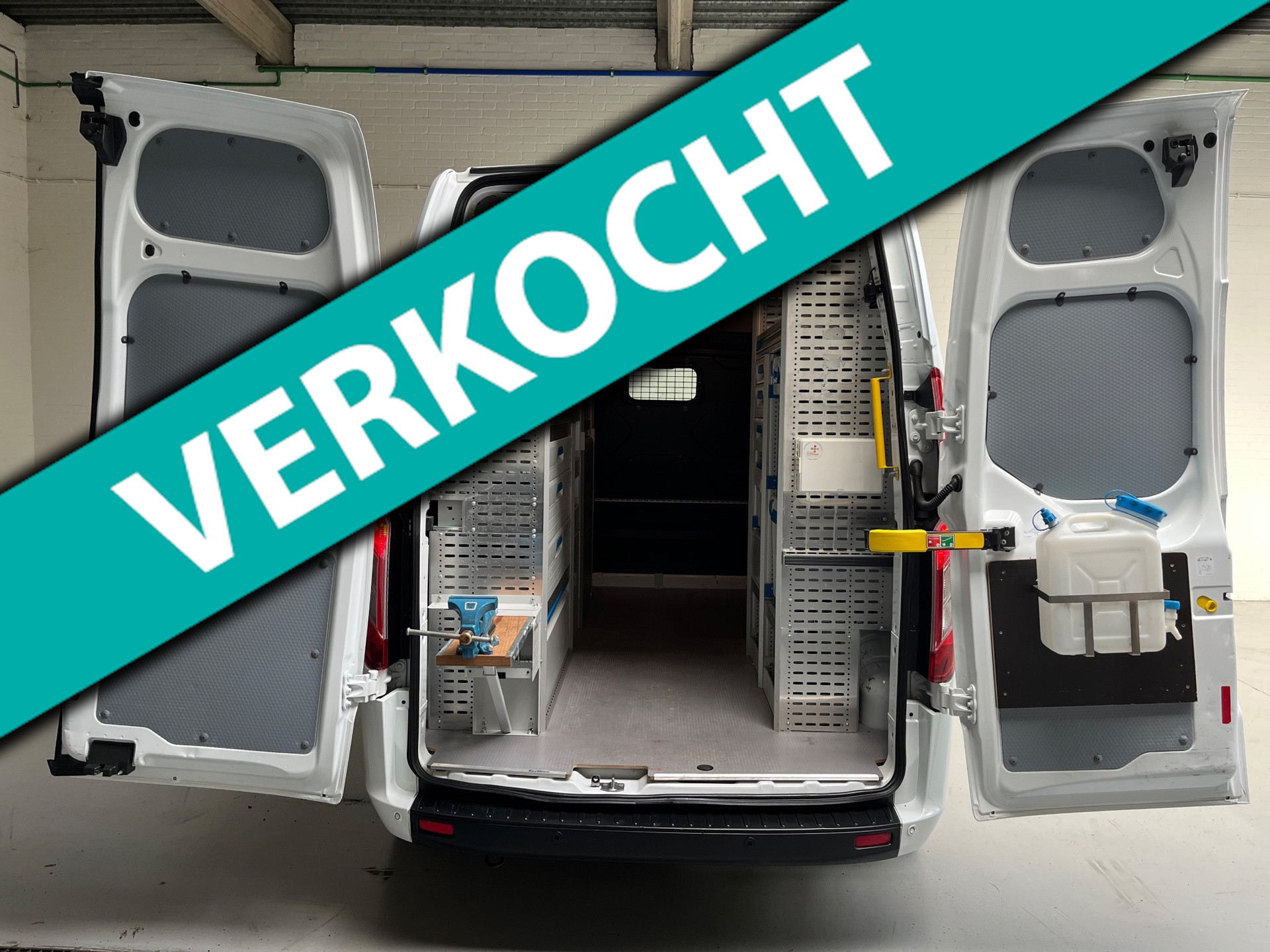 Ford Transit Custom SERVICEWAGEN LANG/ HOOG 320 2.0 TDCI EURO6 L2H2 TREND, SORTIMO INRICHTING ,V230 OMVORMER, RIJKLAARPRIJS 2018 - voorkant