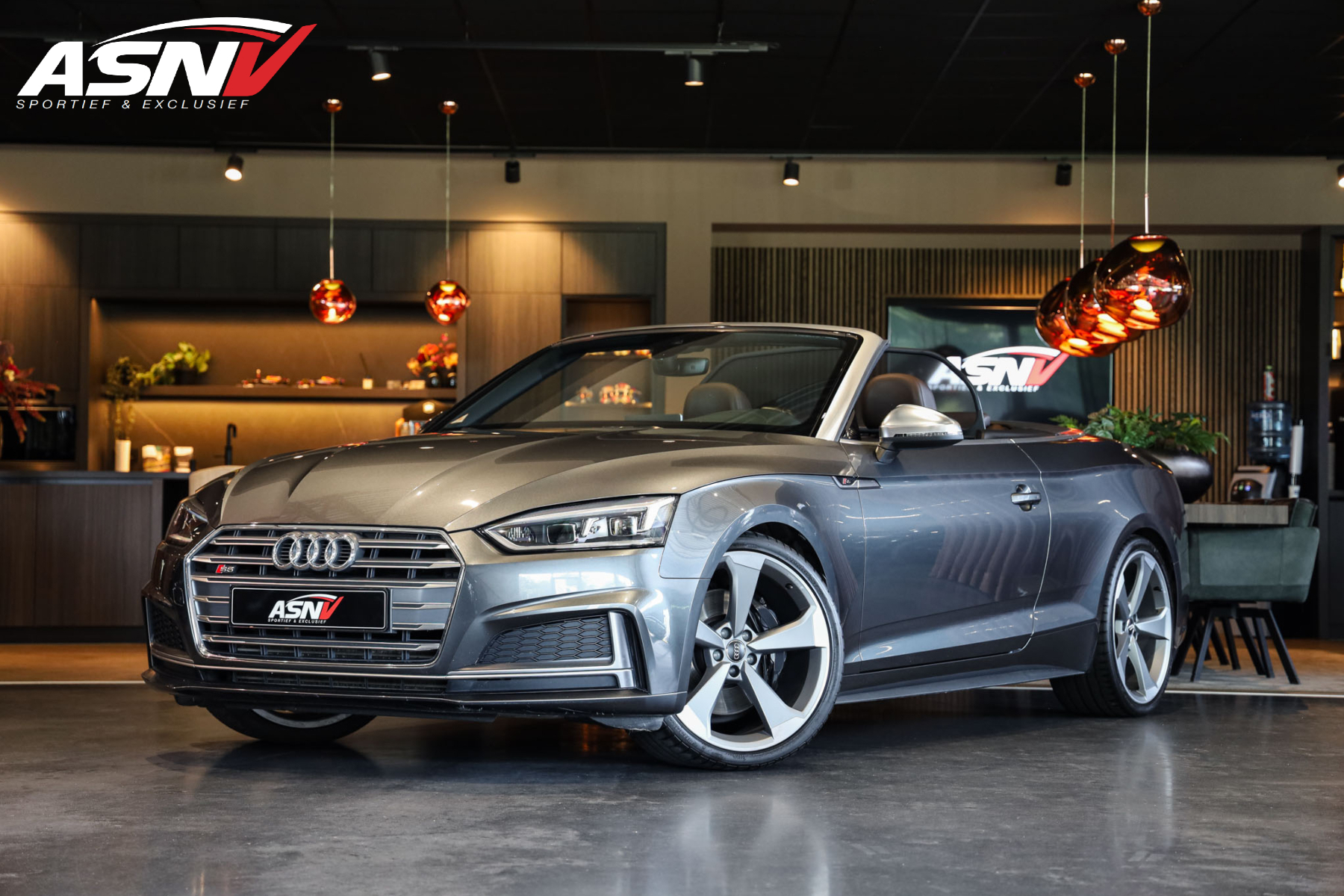 Audi S5 Cabriolet 3.0 TFSI Quattro Pro Line, 354 PK, Facelift, B&O, Audi/Exclusive/Int., Sport/Seats, Navigatie, 2017!! 2017 - voorkant