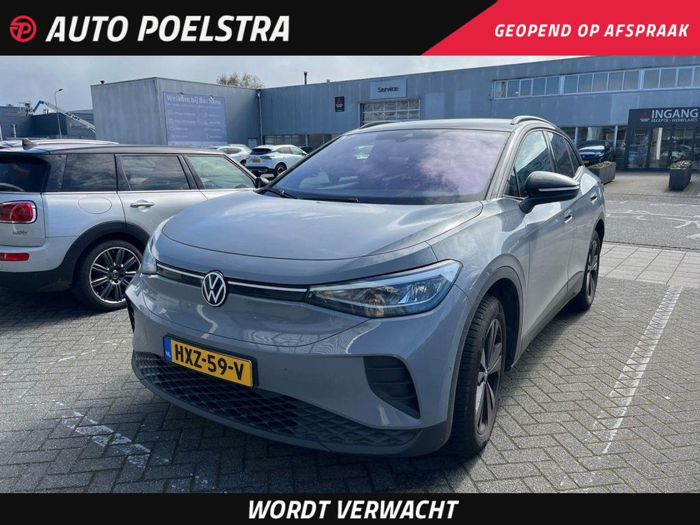 Volkswagen Id.4 Pure 125kw Pure Business 52 kWh 170 PK ACC Camera Navigatie Stoel + Stuurverwarming Keyless Sfeerverlichting Apple CarPlay Android Auto 19" incl. BTW 2025 - voorkant