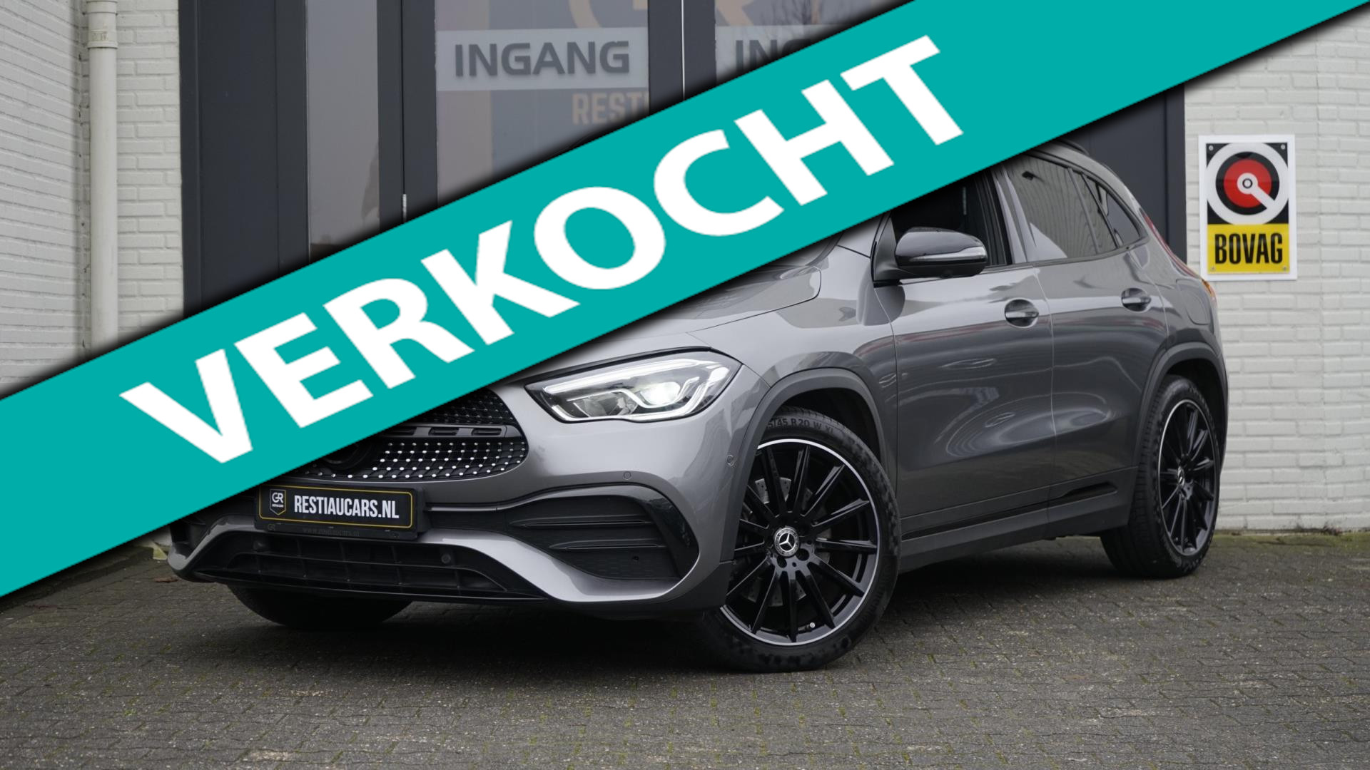 Mercedes-Benz Gla 250 4Matic 250 4MATIC AMG NIGHT AUTOMAAT-360 CAMERA-AMBIANCE-BURMESTER-KEYLESS-NAVIGATIE-PANO-WINTER-Etc. 2020 - voorkant