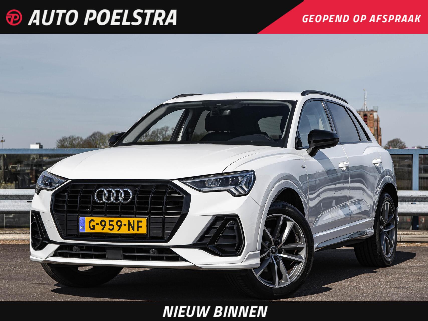 Audi Q3 35 TFSI 150 PK S-Line Automaat | Matrix LED | Leder | Virtual Cockpit | Apple CarPlay Android Auto | Black Optic | 19" | Dealeronderhouden 2019 - voorkant