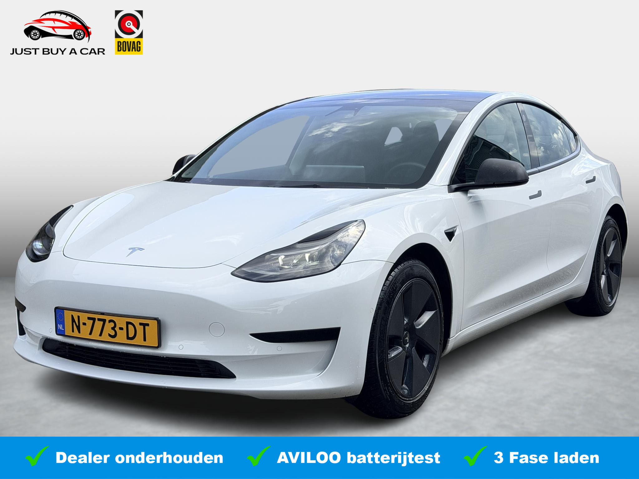 Tesla Model 3 Standard RWD Plus 60 kWh 2021 - voorkant