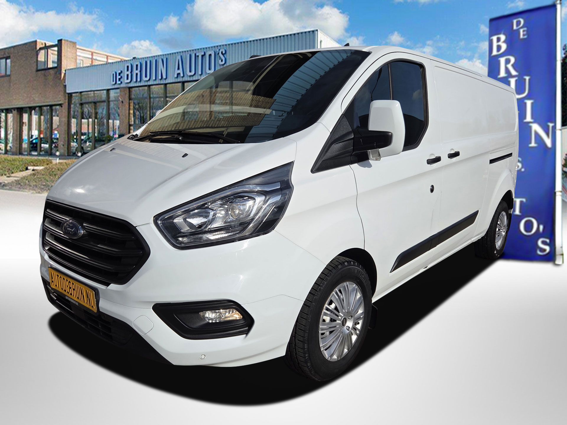 Ford Transit Custom 2.0 TDCI 130Pk L2 Automaat L&R Schuifdeur Airco Cruise Achteruitrijcamera PDCTrend 2020 - voorkant