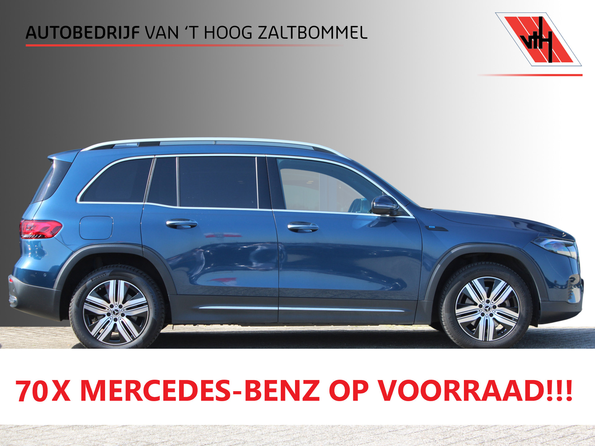 Mercedes-Benz Eqb 250 Luxury Line 7-PER 67 kWh PANORAMADAK LEDER DISTRONIC SFEER CAMERA KEY-LESS GO 2023 - voorkant