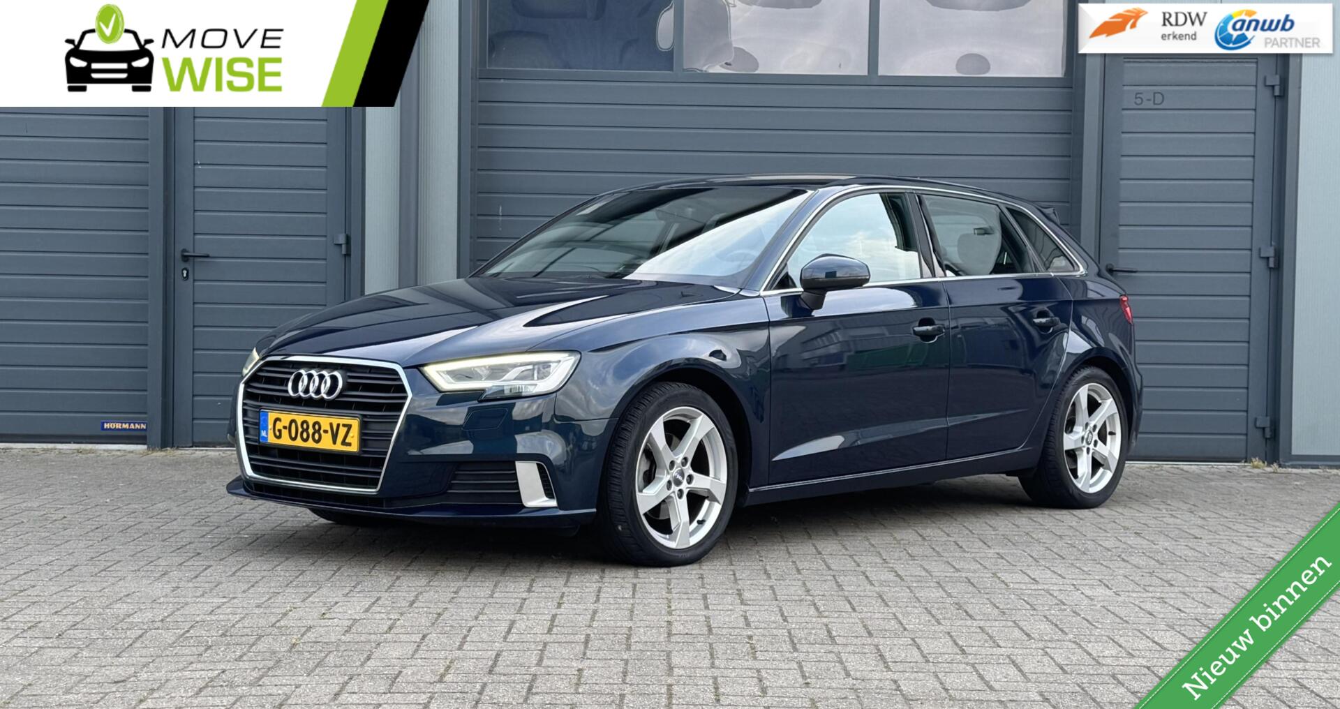 Audi A3 Sportback 1.4 TFSI 4 Cil. 150pk | Nieuwe Model | Sportline | 123.000 KM | 5 Deurs | LED | Stoelverwarming | 2016 - voorkant