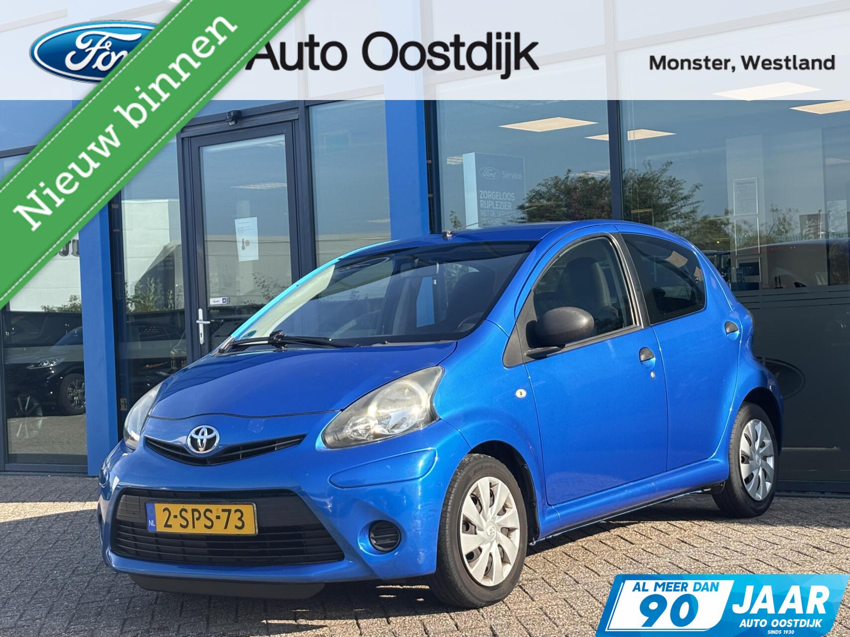 Toyota Toyota Aygo 1.0 VVT-i Now 68PK Dealer Onderhouden!!! Airco Elek. Ramen Voor CD/MP3 Isofix *Leuk* 2013 - voorkant