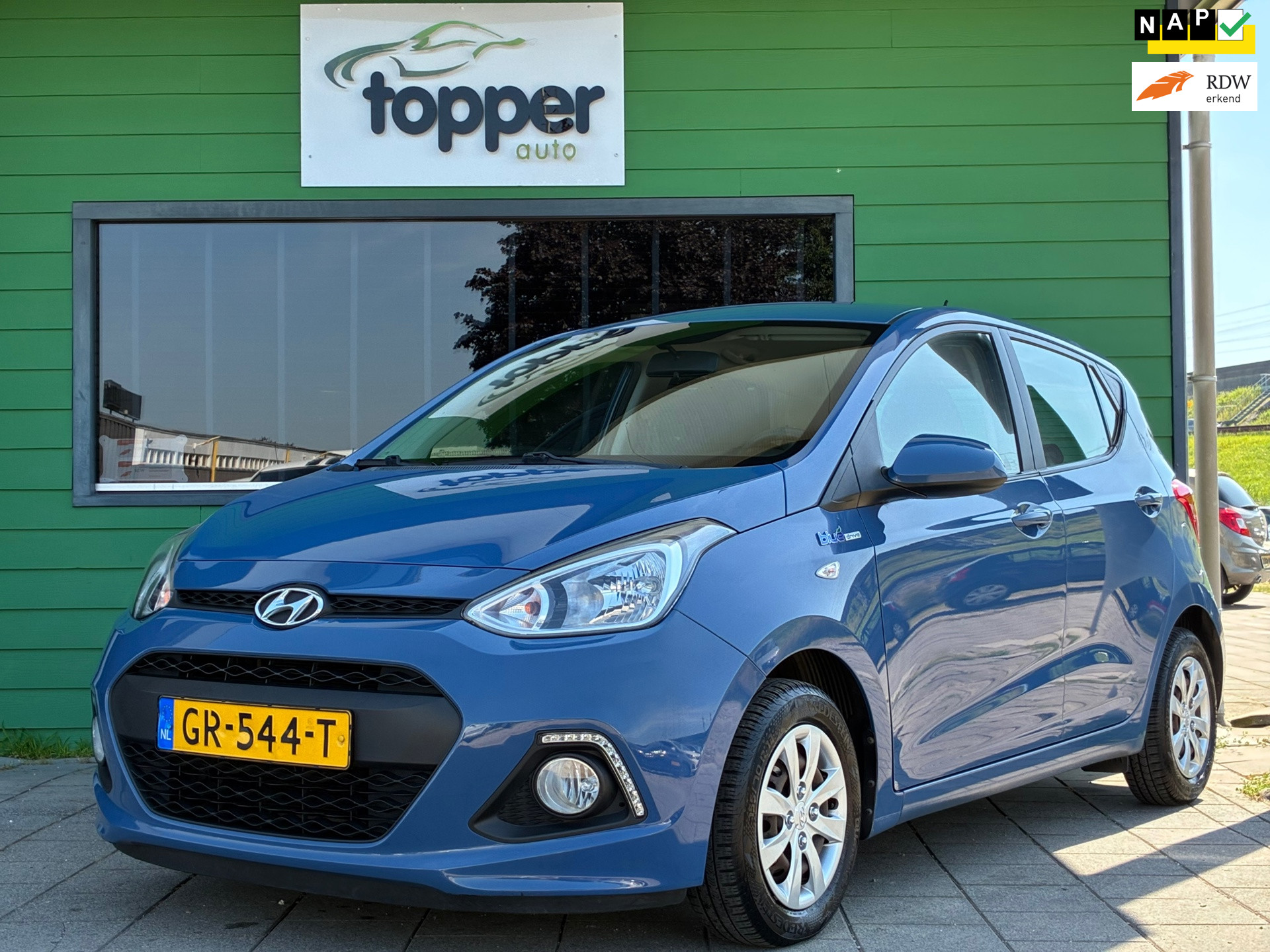 Hyundai I10 1.0i i-Motion Comfort Plus|2e Eigenaar|CruiseControl|Climatronic|Trekhaak|Bluetooth 2015 - voorkant
