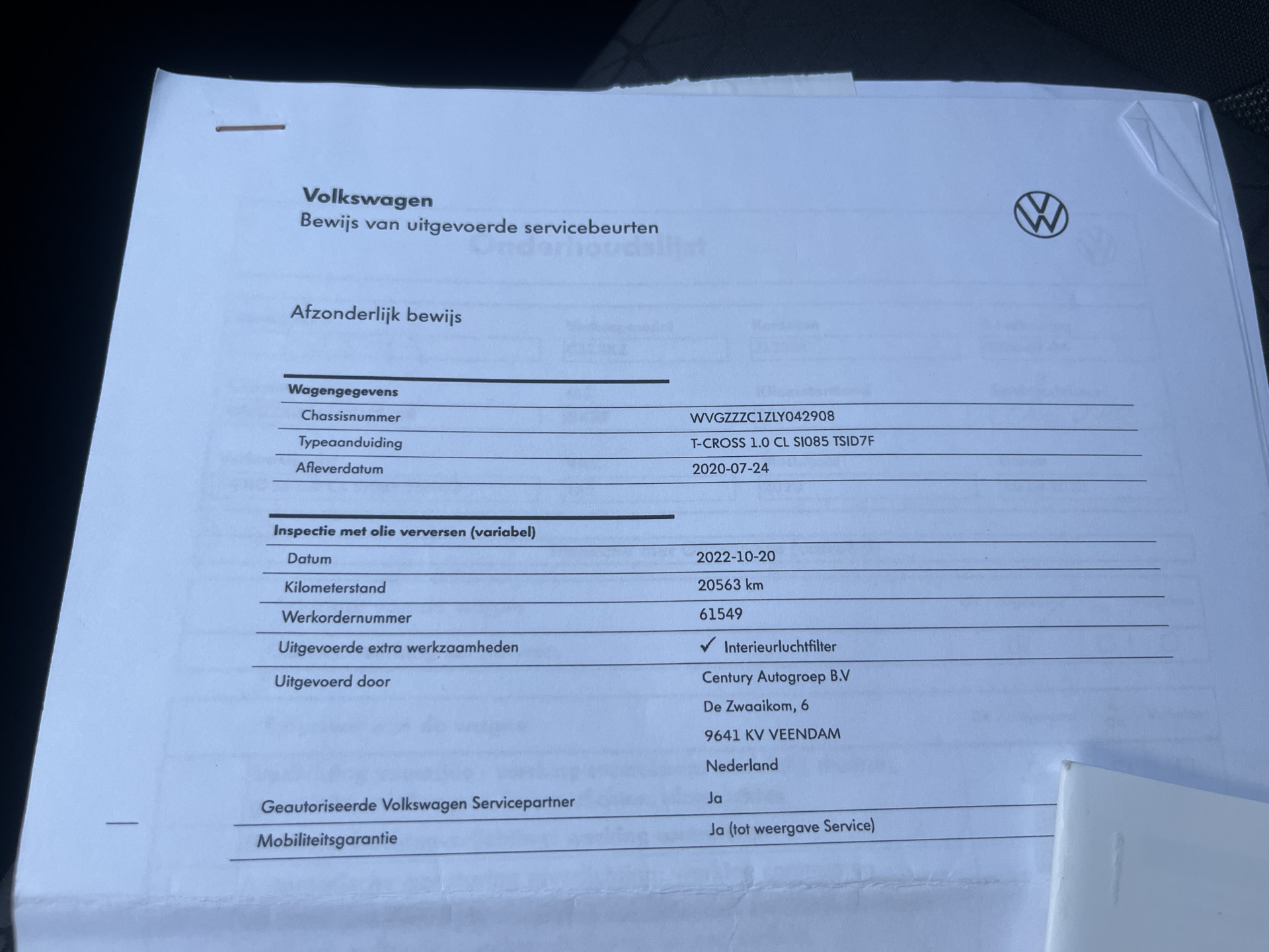 Foto van Volkswagen T-cross