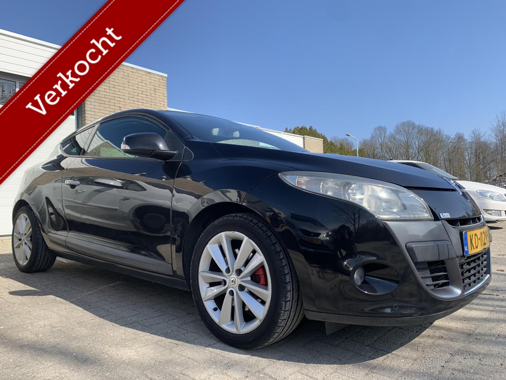 Renault Megane Coupé 2.0 TCe GT 180PK APK Dynamique Edition Leer Cruise control LM velgen 2009 - voorkant