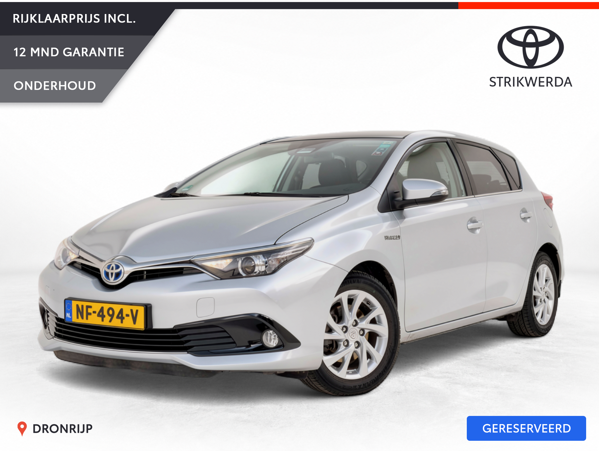 Toyota Toyota Auris 1.8 Hybrid Dynamic 2015 - voorkant