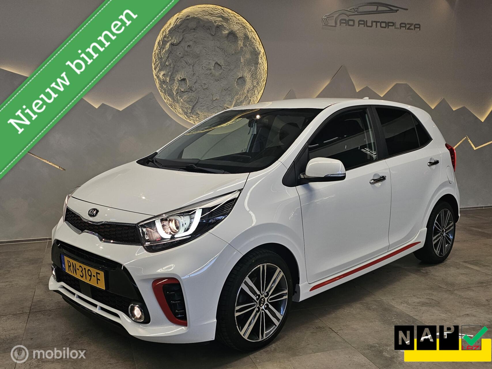 Kia Picanto 1.0 T-GDI GT-Line Keyless/Camera/Carplay/Stoelverwarming/Leder 2018 - voorkant