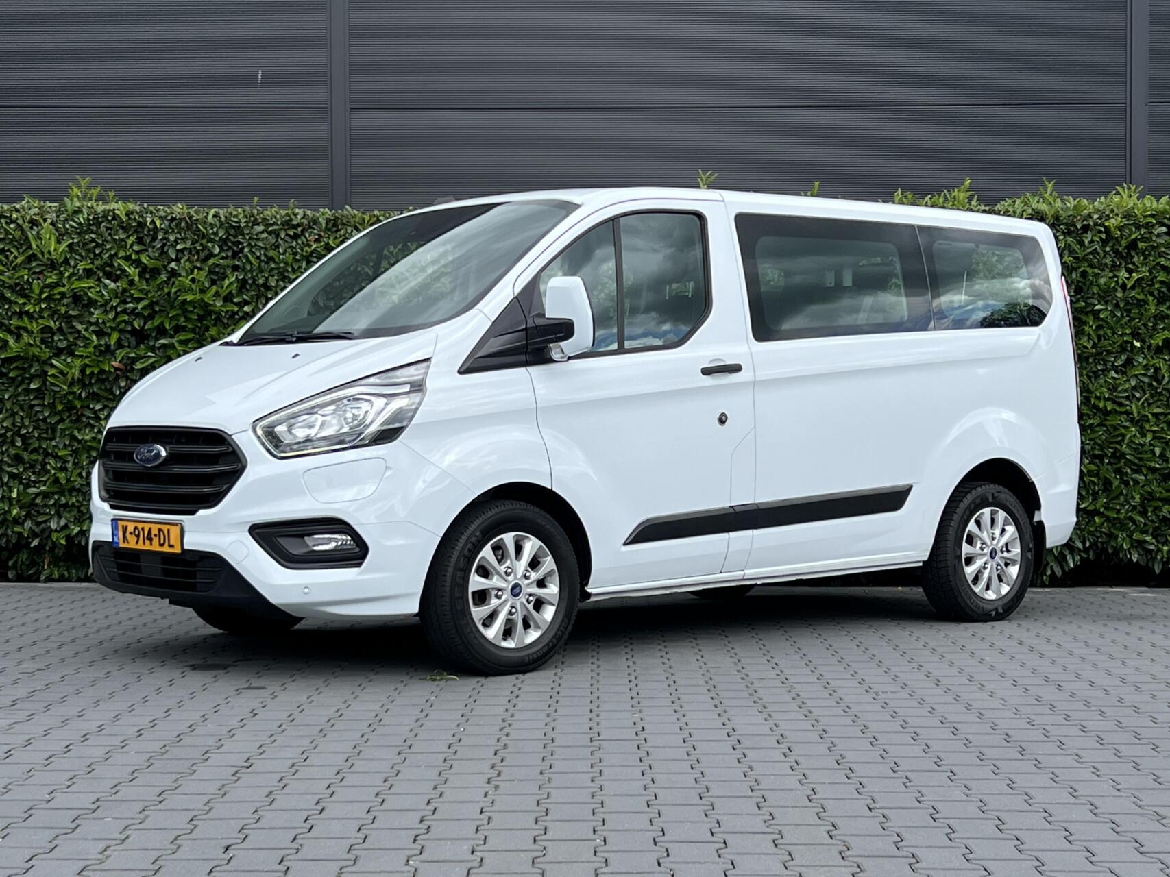 Ford Transit Custom 320 1.0 EcoBoost L1H1 PHEV Trend, 9-PERSOONS, AIRCO, STOELVERWARMING, DAB, LED, PARKEERSENSOREN, LICHTMETAAL 16" 2020 - voorkant