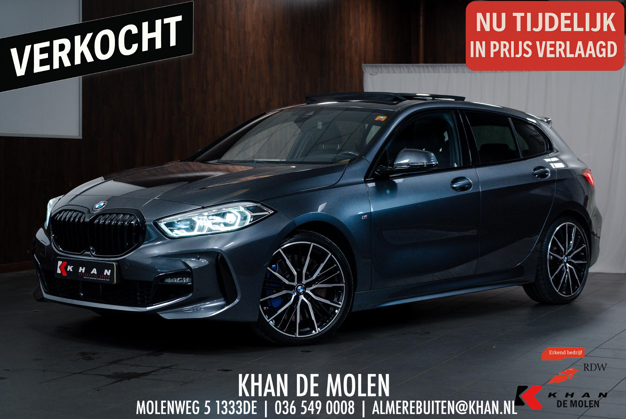 BMW 118i 118i High Executive M-Sport 2020 - voorkant