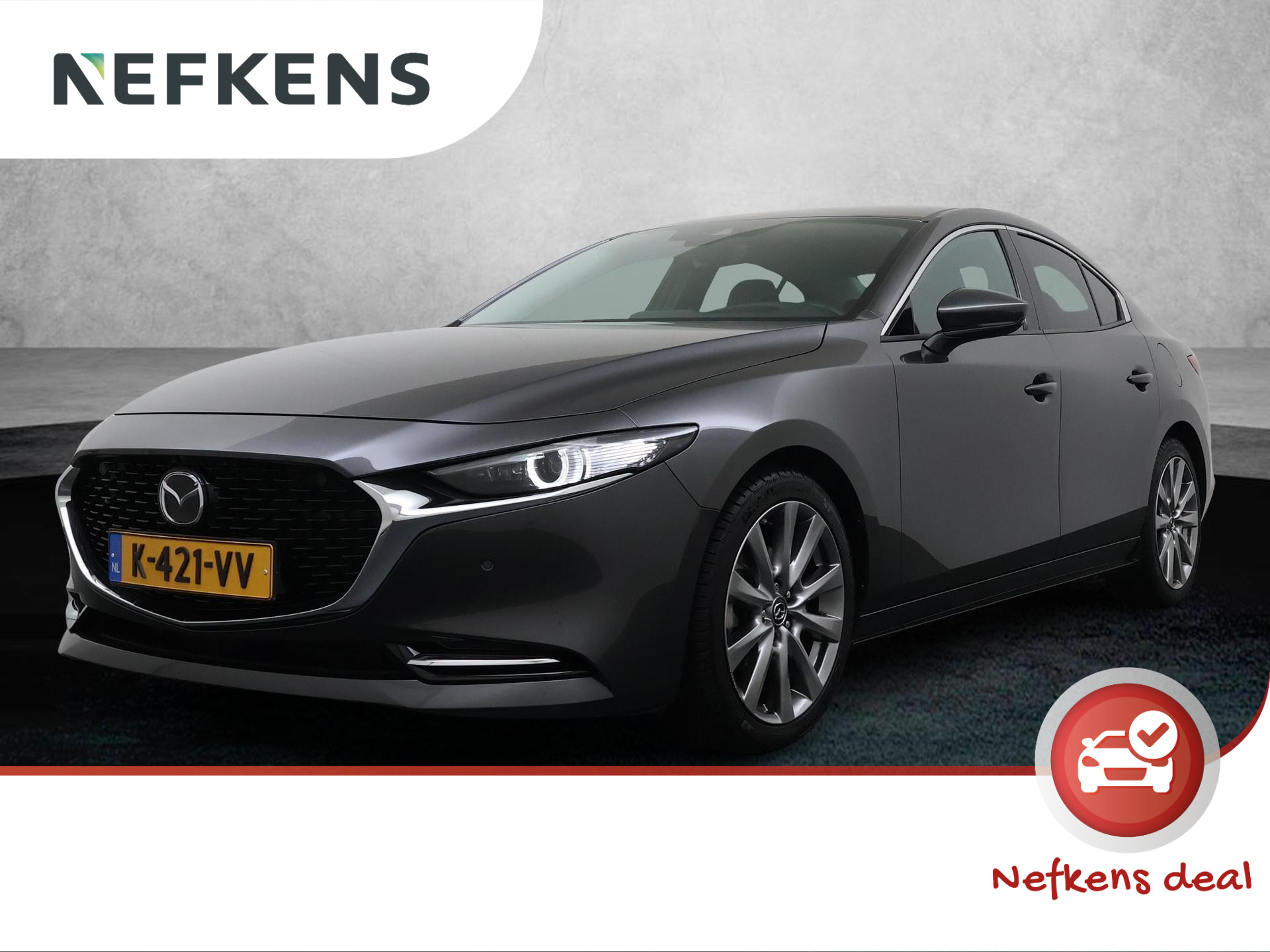 Mazda 3 2.0 e-SkyActiv-X M Hybrid 186 Luxury 2021 - voorkant