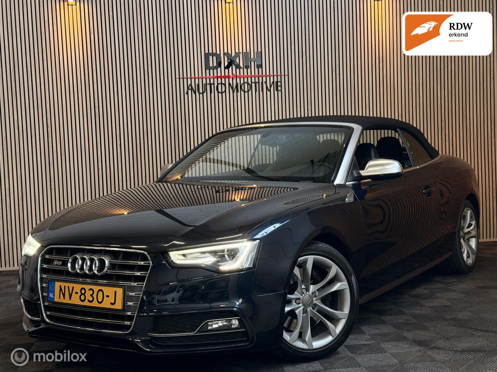 Audi Audi S5 Cabrio 3.0 TFSI Quattro 333pk APK-4/2027 MEMORY KEYL 2013 - voorkant