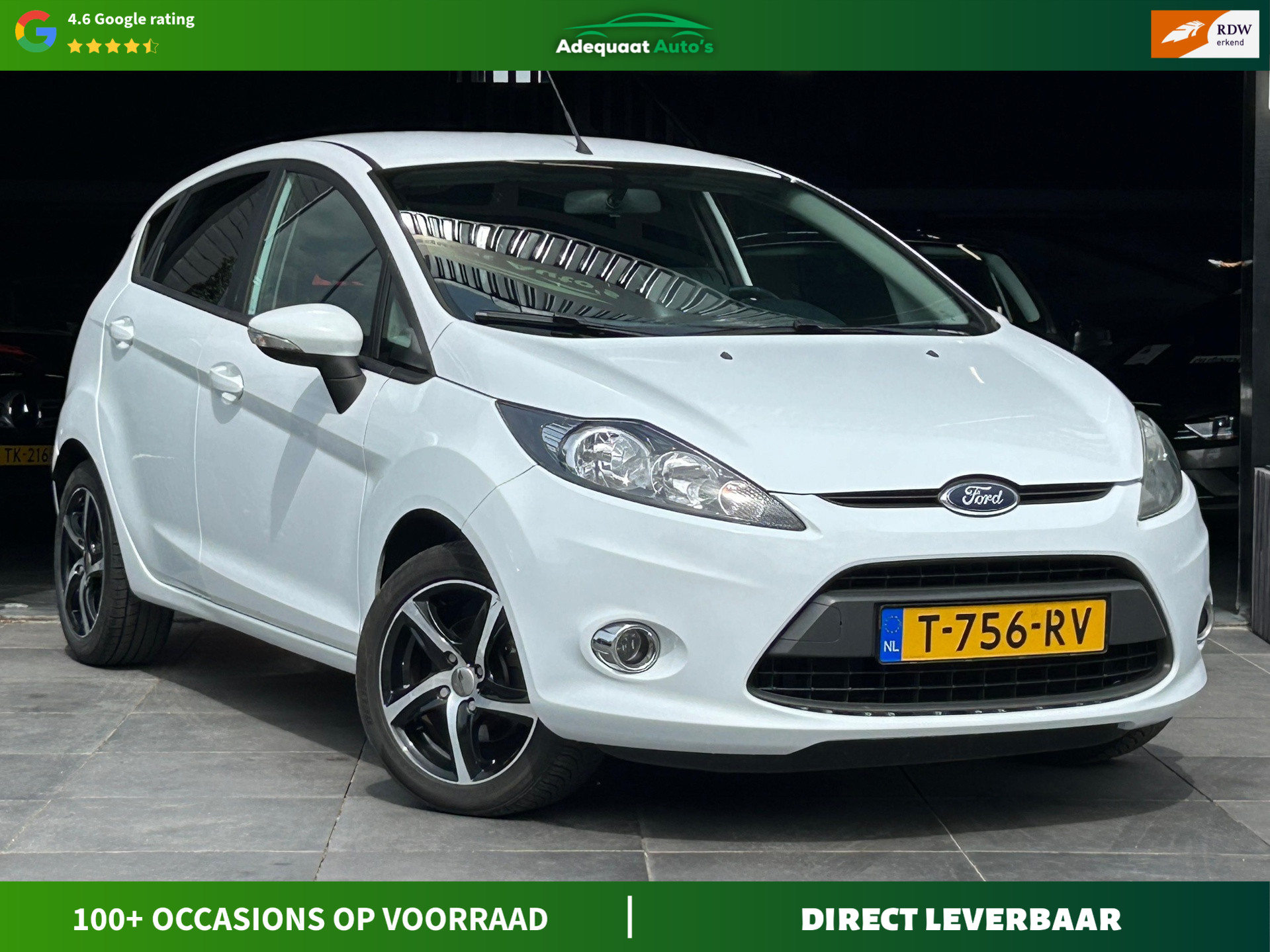 Ford Fiesta 1.25 Limited|Carplay|Stoelvw|Airco|El.Ramen|APK 2012 - voorkant
