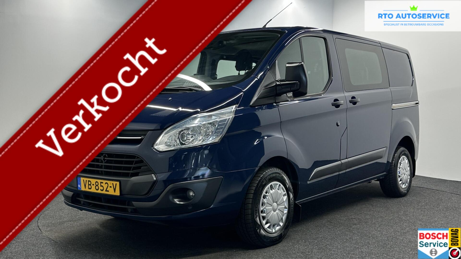 Ford Transit Custom 270 2.2 TDCI L1H1 Ambiente Dubbel Cabine|Camera|Cruise|NAP| 2013 - voorkant