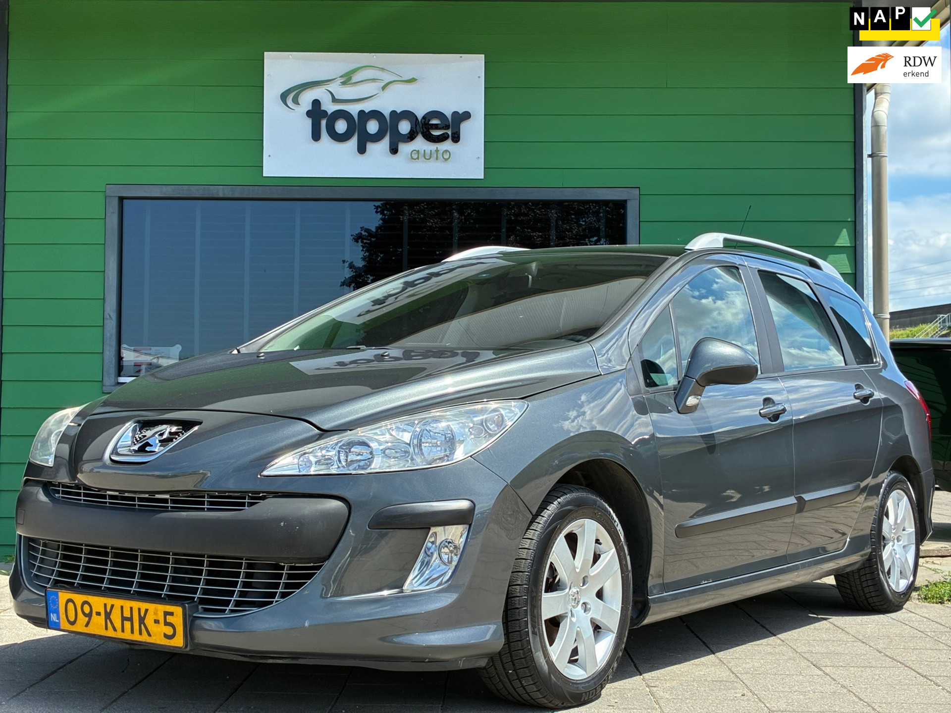 Peugeot 308 1.6 VTi XS|2e Eigenaar|Automaat|Panoramadak|Navigatie|Climatronic|CruiseControl|Trekhaak 2009 - voorkant