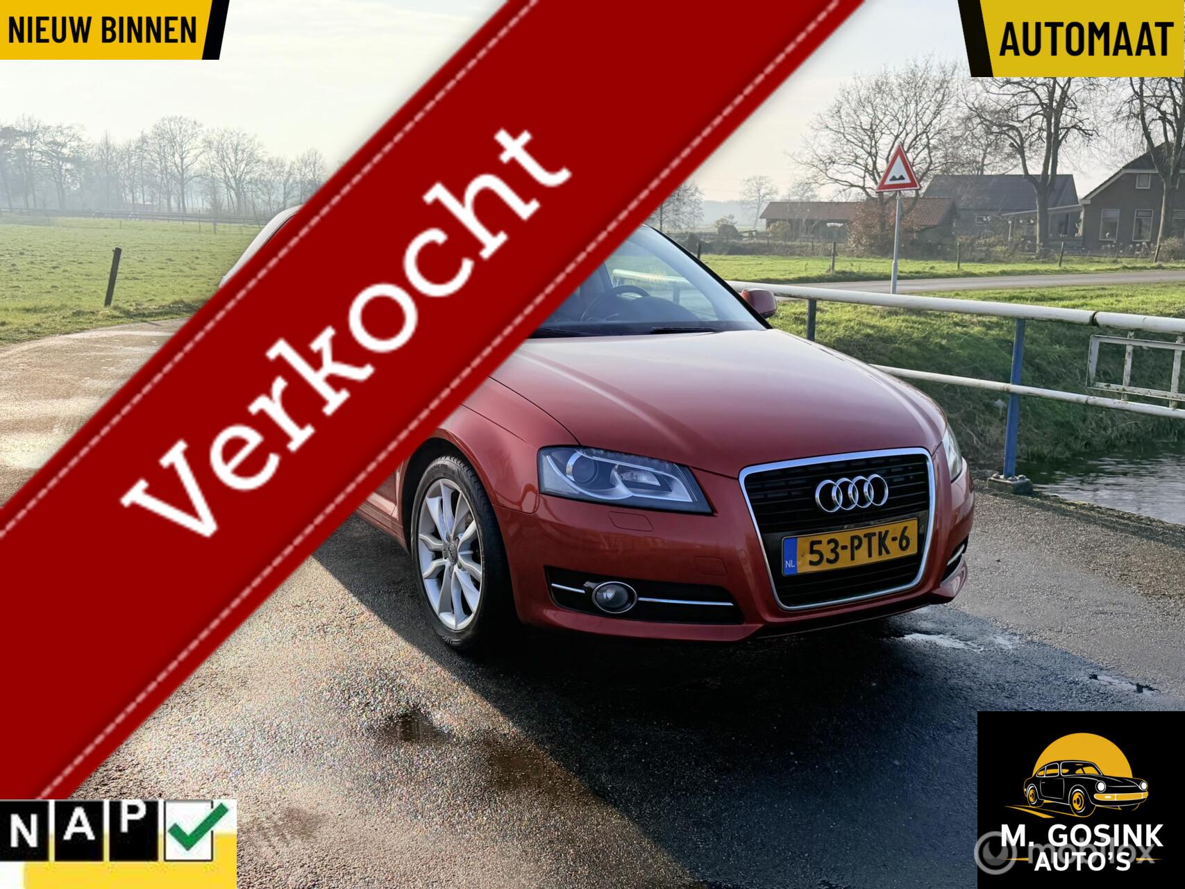 Audi Audi A3 1.4 TFSI Attraction Pro Line Business Automaat Nap 2011 - voorkant