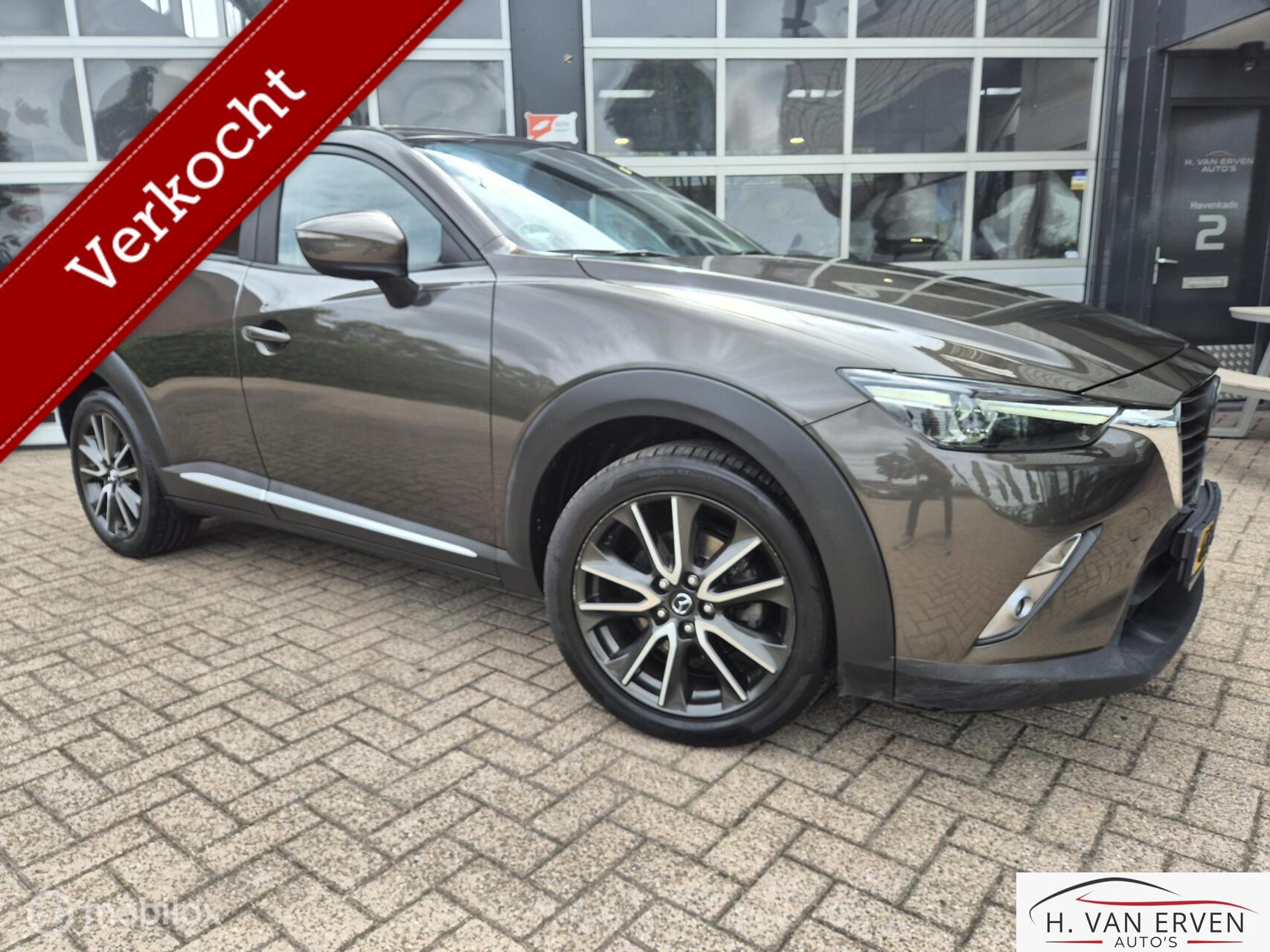 Mazda Mazda Cx-3 2.0 SkyActiv-G GT-M LEDER CAMERA ADAPTIVE CRUISE 2015 - voorkant