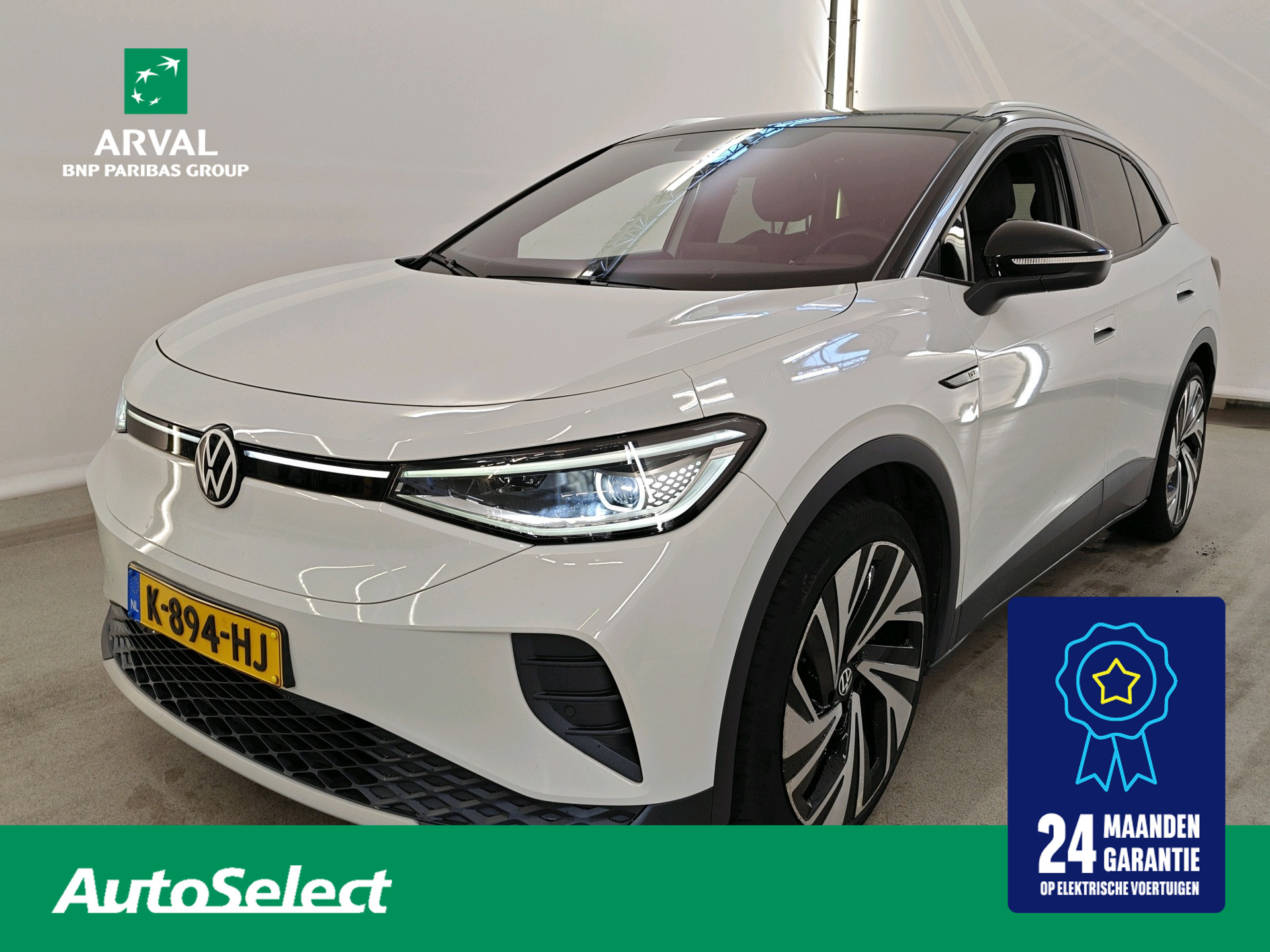 Volkswagen Id.4 Pro 150 KW 77 kWh 204pk Max | SOH 87% | Trekhaak | Warmtepomp | Panoramadak | Stuur- Stoelverwarming | Camera | PDC | Carplay 2020 - voorkant