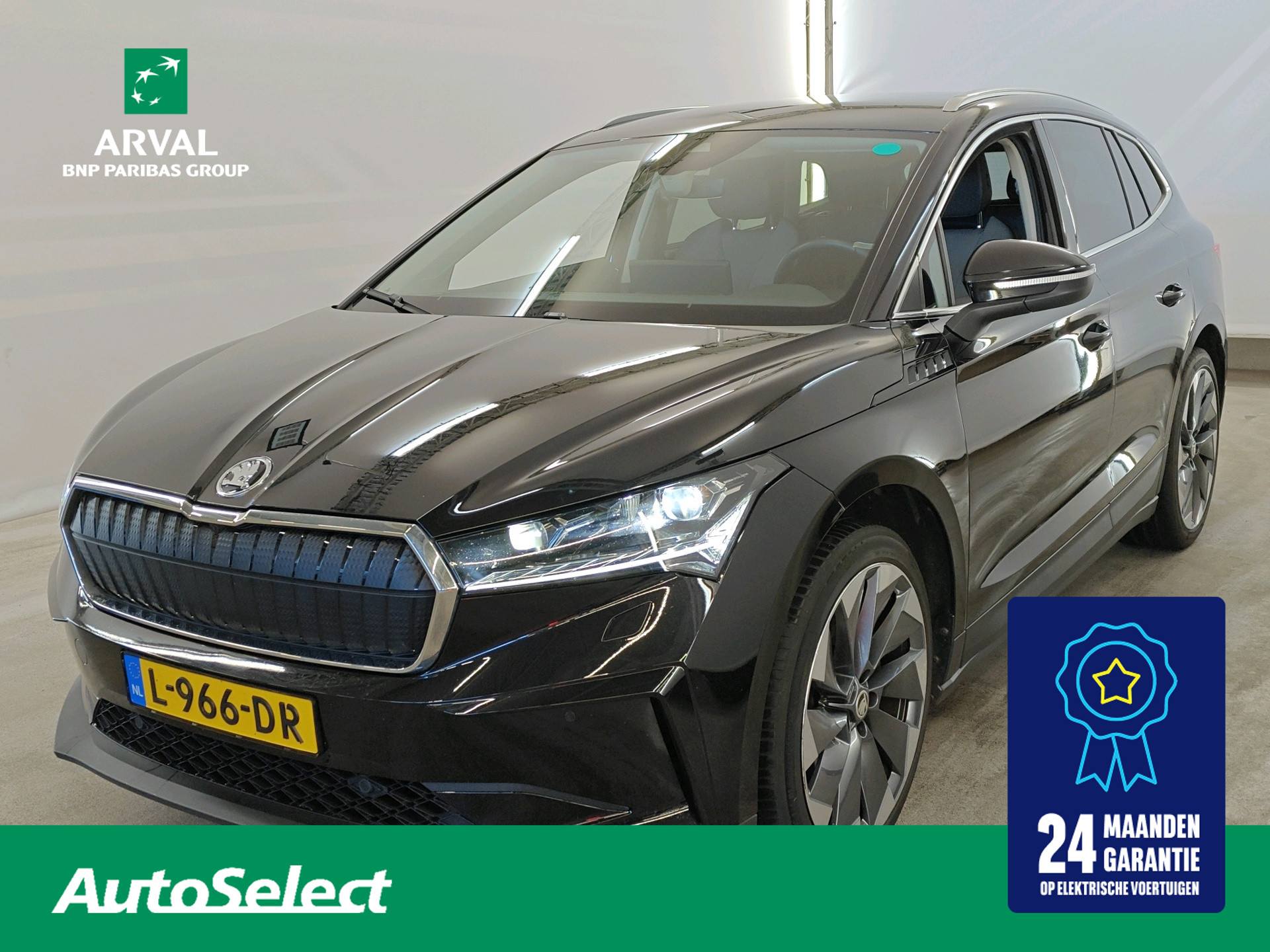 Skoda Enyaq 80 80 204pk | SOH 90% | Licht: LED Matrix  | Family | Klimaat | 21" | Comfort Plus | Stoelverwarming | Keyless |CarPlay 2021 - voorkant