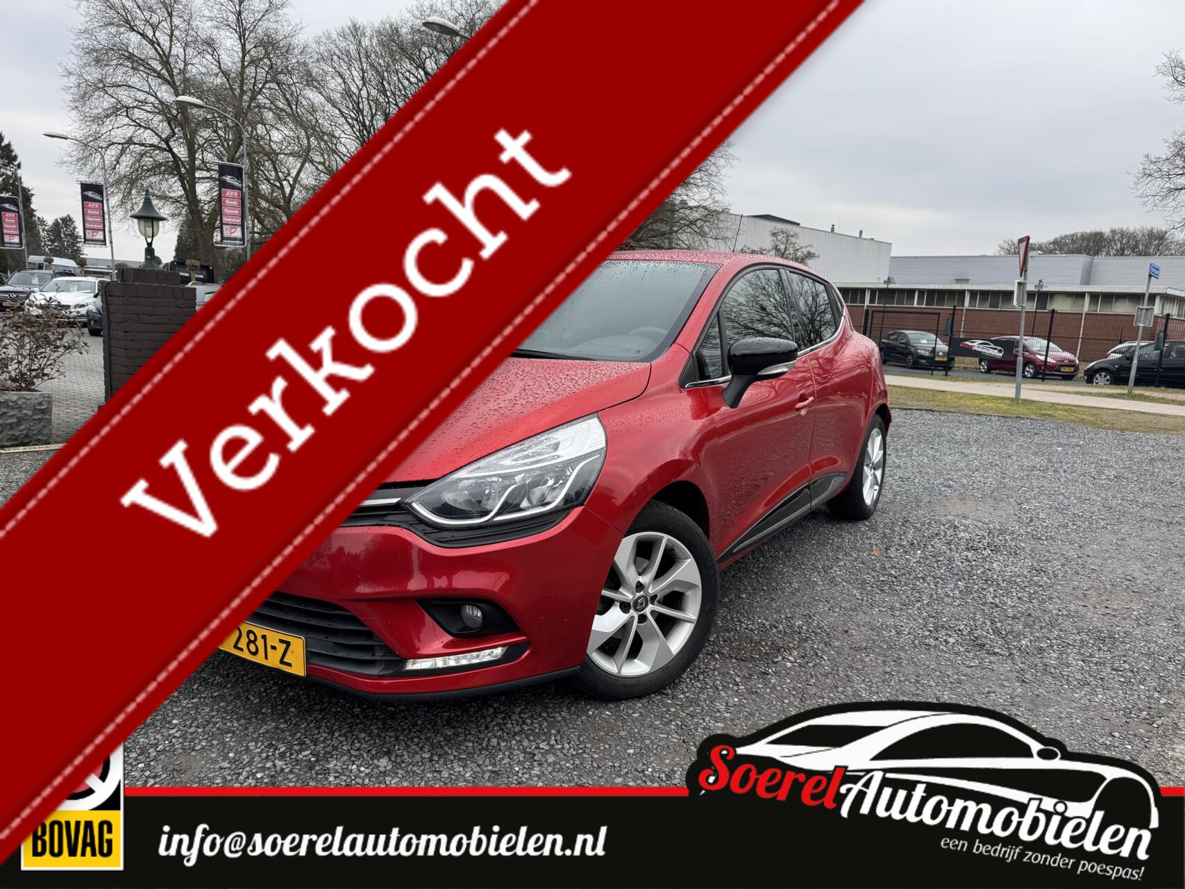 Renault Clio 0.9 TCe Limited p sens camera clima boekjes 2018 - voorkant