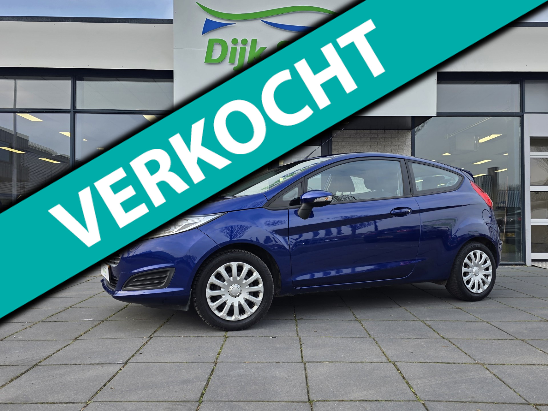 Ford Fiesta 1.25 – Airco – Trekhaak – 96.000 km – Zuinig & Betrouwbaar – 2015 - voorkant