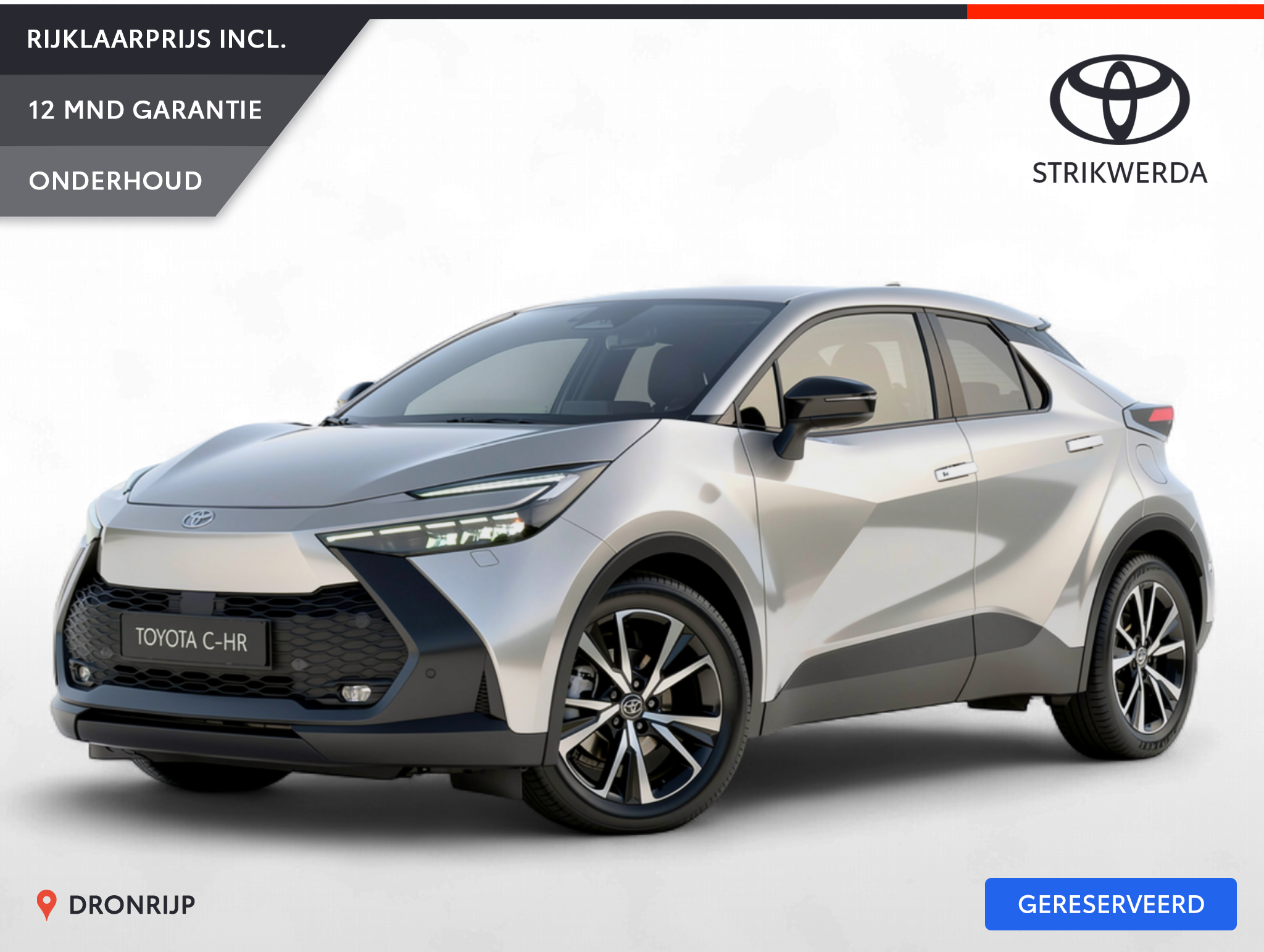 Toyota Toyota C-hr 1.8 Hybrid 140 First Edition 2024 - voorkant