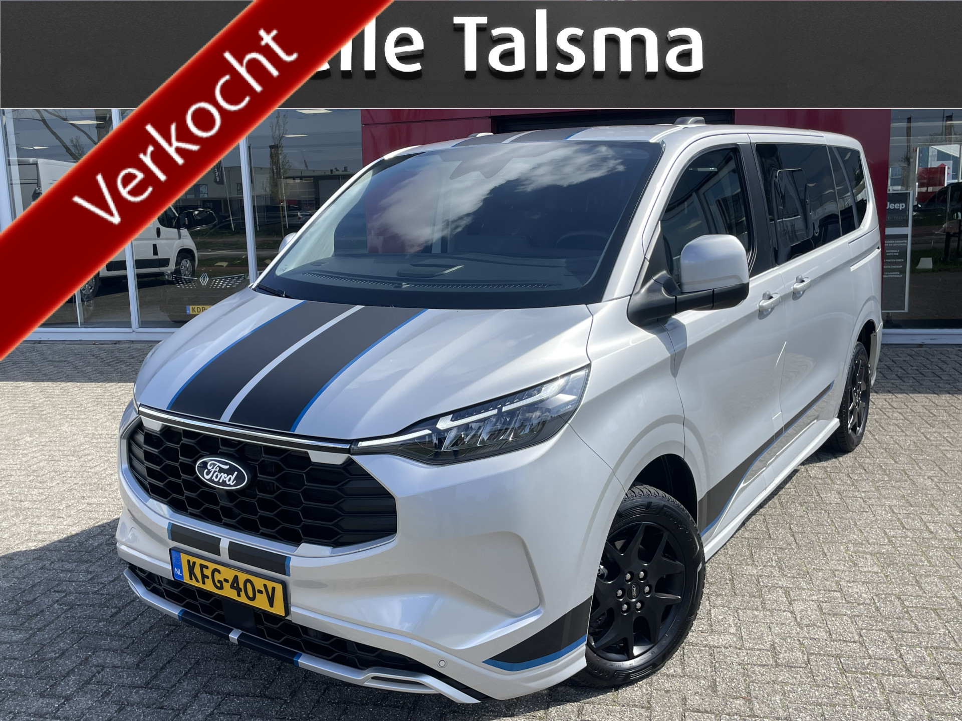 Ford Tourneo Custom 340 2.5 PHEV L1H1 Sport 8 persoons | Trekhaak | Camera | Stoelverwarming 2025 - voorkant