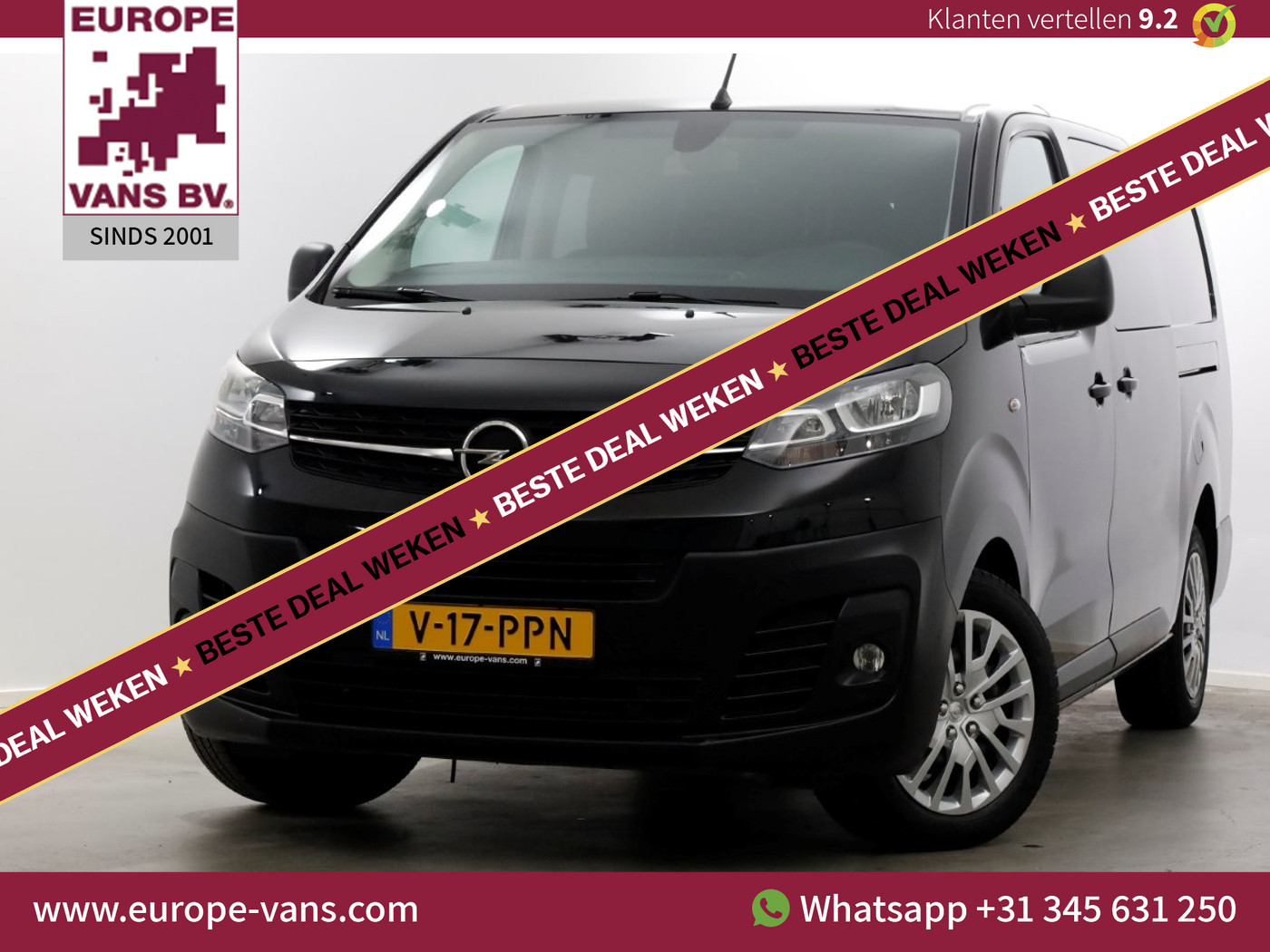 Opel Vivaro 2.0 CDTI 123pk L3 Edition D.C. Airco/Carplay/2x Schuifdeur 01-2021 2021 - voorkant