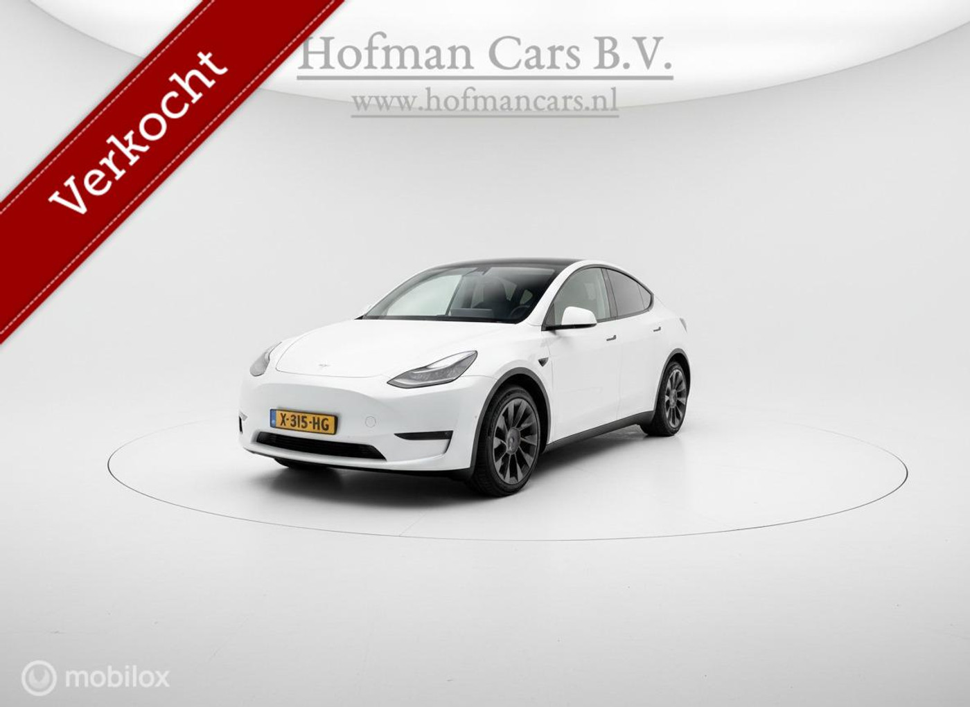 Tesla Model Y RWD | SOH 92% | Pearl White | Originele Afneembare Trekhaak | 20" Zwarte Velgen | 11/2023 | 194.000 km 2023 - voorkant