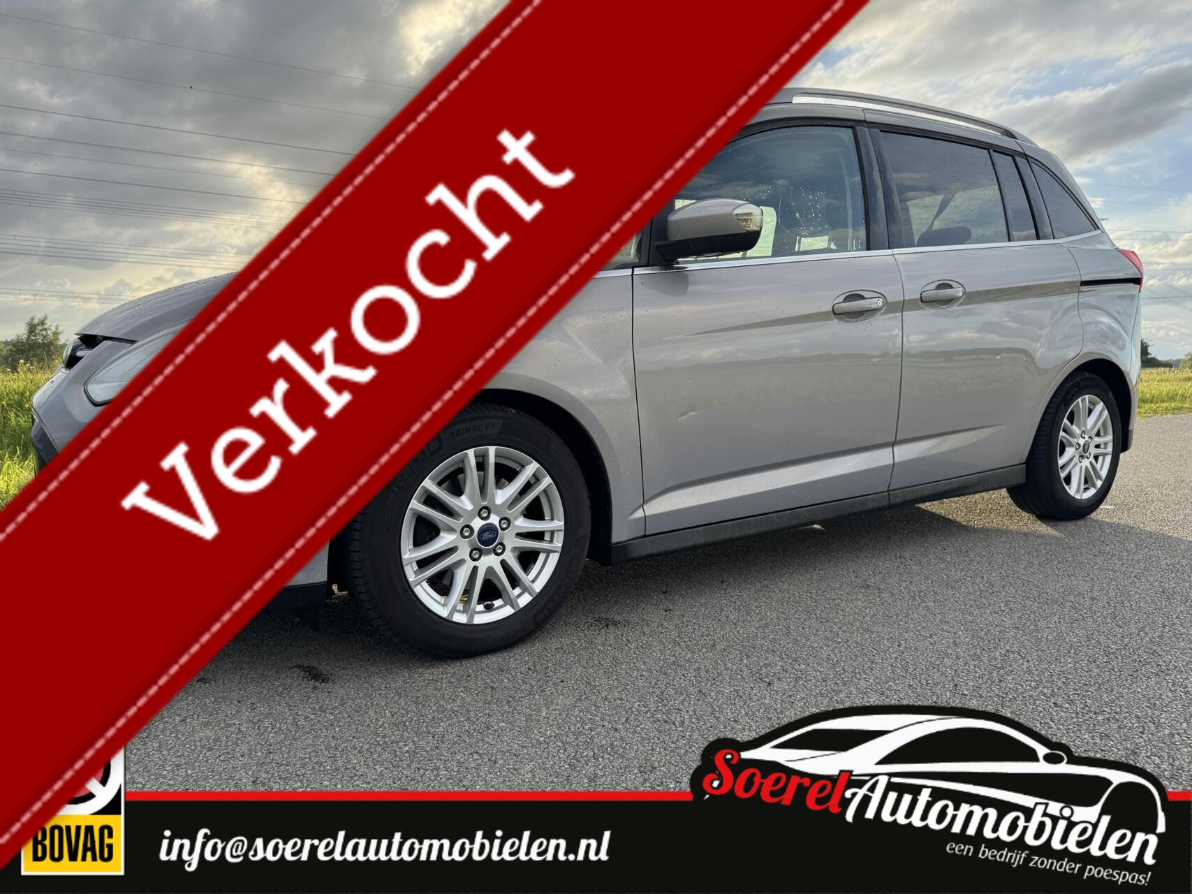 Ford Grand C-max 1.0 Titanium 7persoons, boekjes, riem vervangen 2013 - voorkant