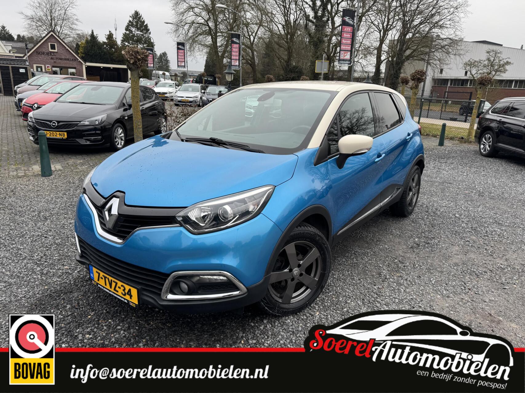Renault Captur 0.9 TCe Dynamique camera p sens trekhaak 2014 - voorkant