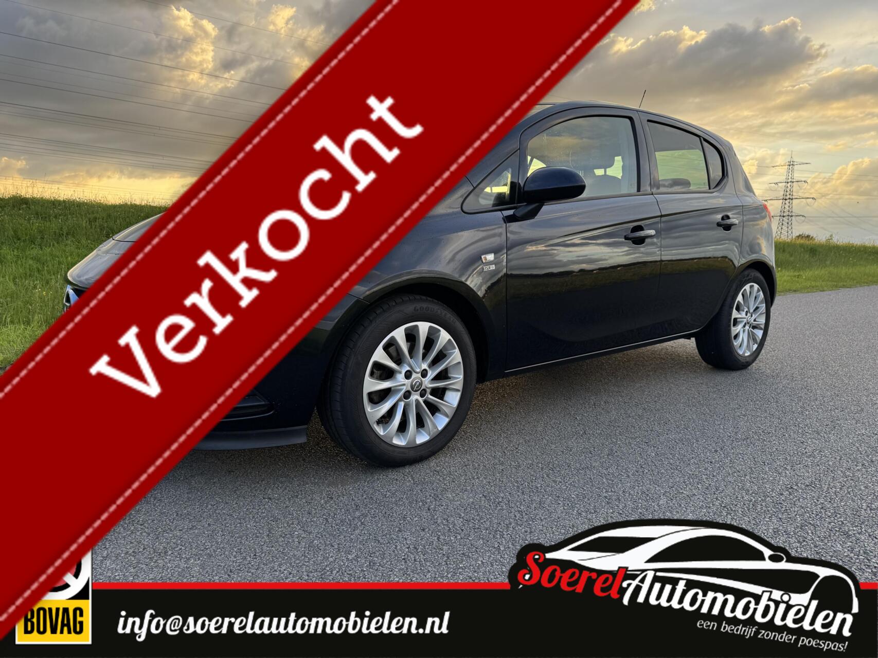Opel Corsa-e 1.0 Turbo 120 Jaar Edition, clima, camera, trekhaak 2019 - voorkant