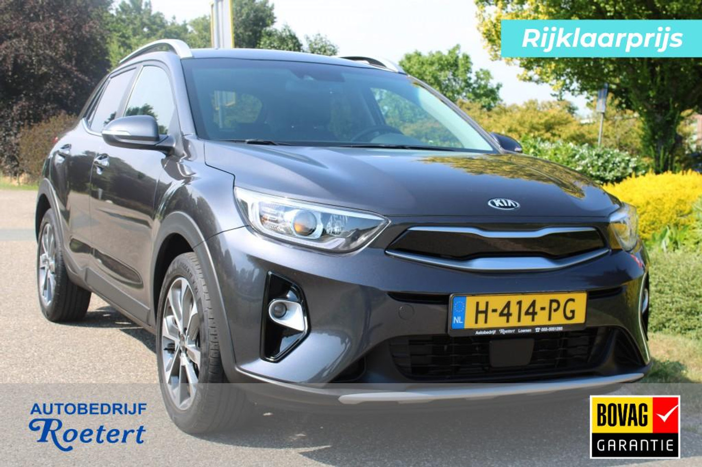 Kia Stonic 1.4 MPi Automaat 99pk. ECC/Cruise/Navi/RadioDAB/AndroidAuto/AppleCarplay/PDC/Camera 2019 - voorkant