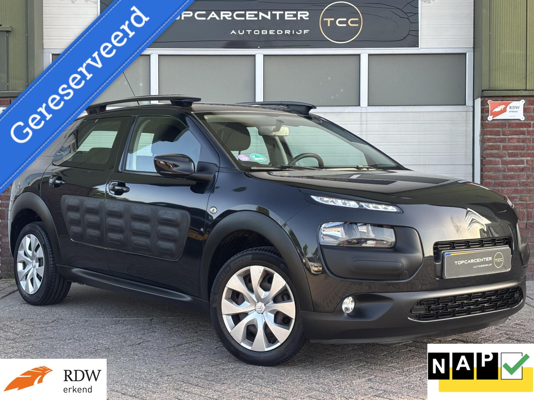 Citroen C4 Cactus 1.2 PureTech Feel/NAVI/PARKS/TREKH/APK/NAP 2016 - voorkant