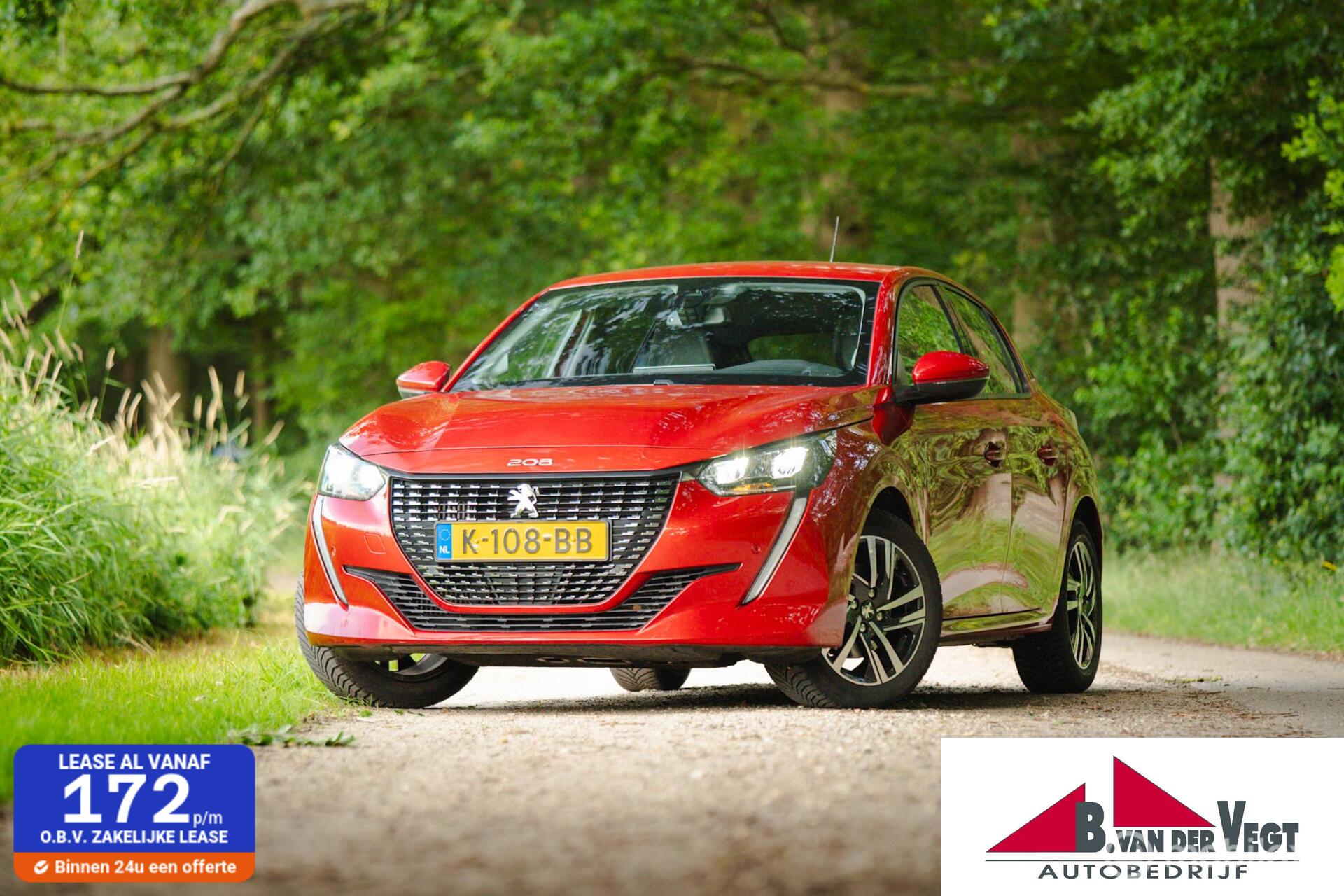 Peugeot 208 1.2 PureTech Blue Lease Allure 2020 - voorkant