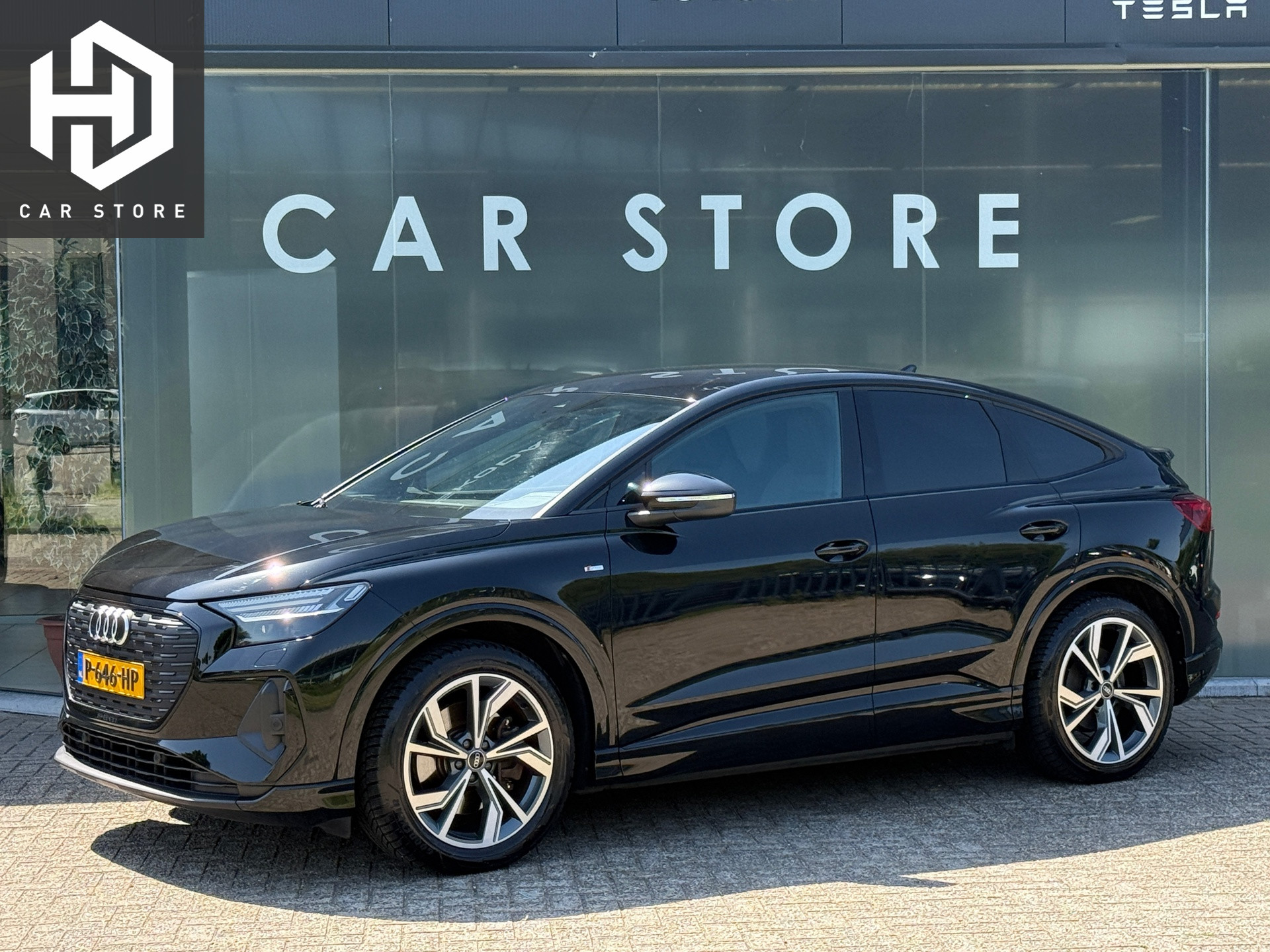 Audi Q4 Sportback 40 E-tron 40 S edition 77 kWh 93% SOH Sportstoelen|Camera|ACC 2022 - voorkant