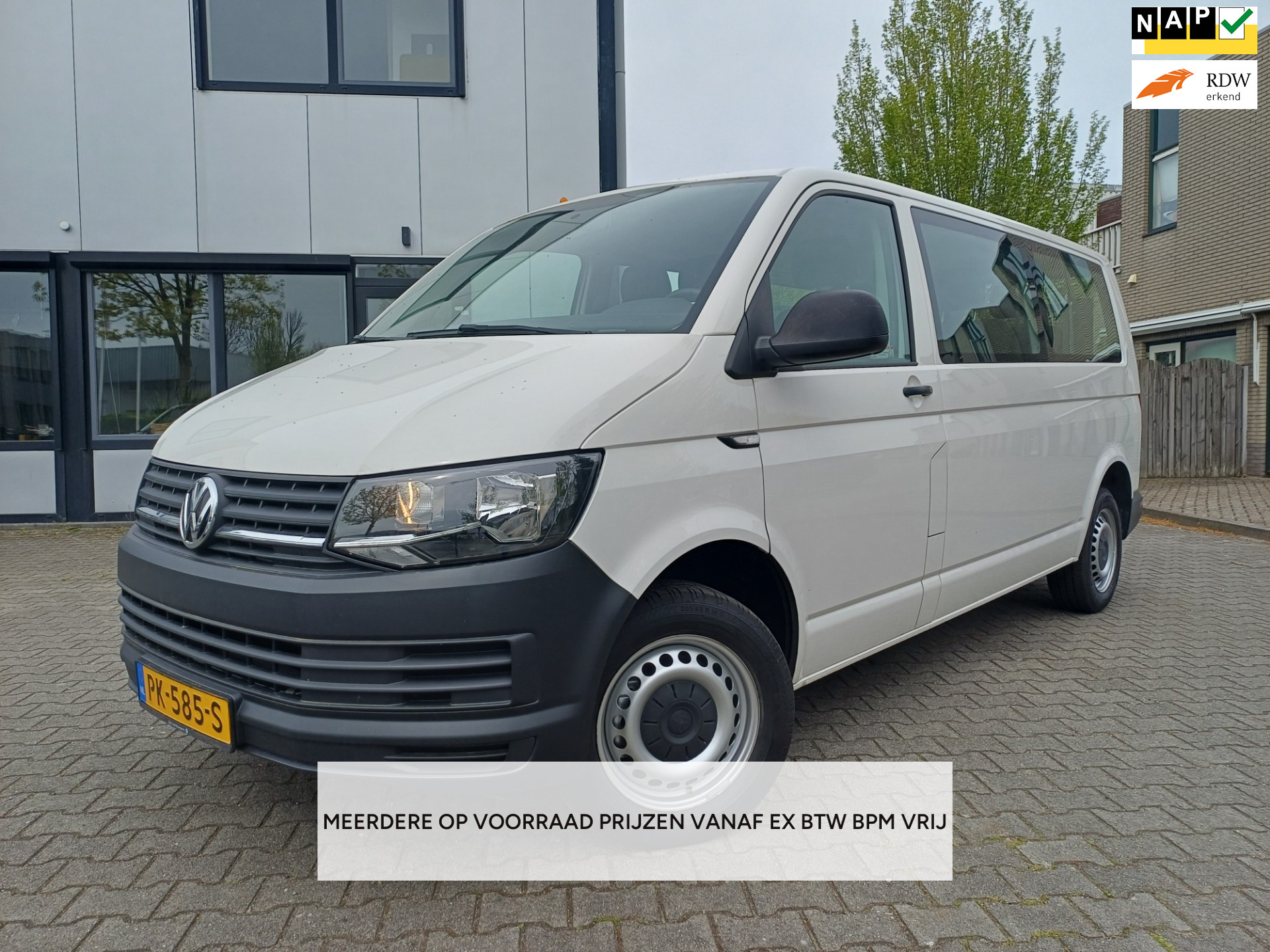 Volkswagen Kombi 2.0 TSI L2H19PERSONEN/BENZINE/AIRCO/150PK/6BAK/€22929.50 INCL BTW 2017 - voorkant