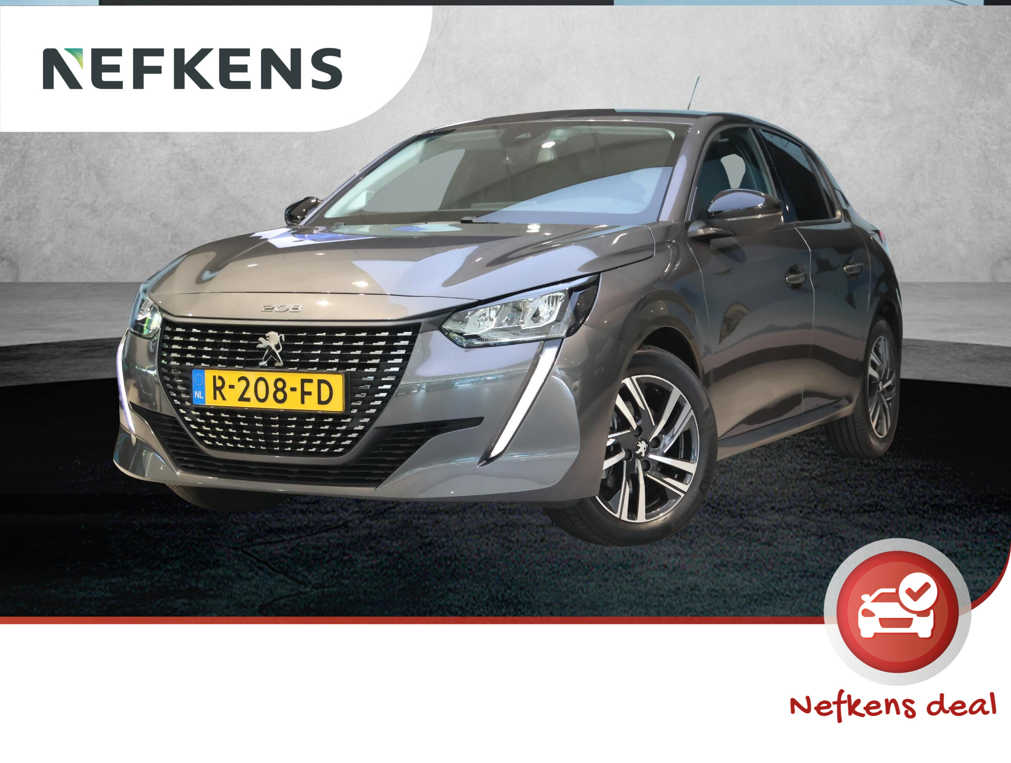 Peugeot 208 1.2 100 pk  Allure Pack 2022 - voorkant