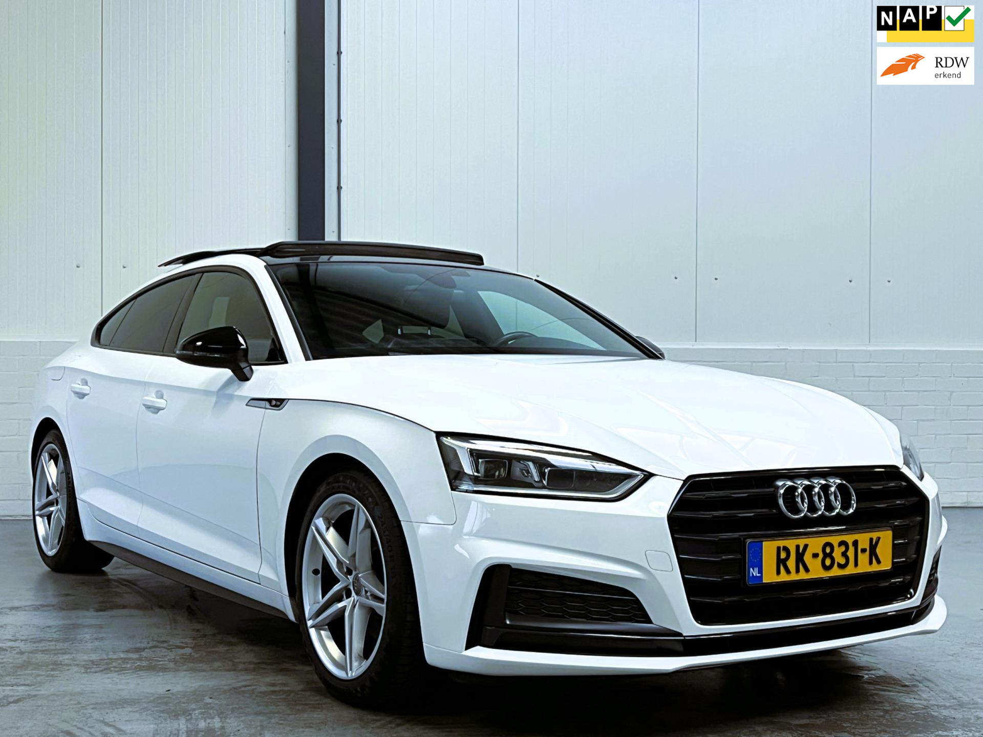 Audi A5 Sportback 1.4 TFSI Sport S-line Pano|1e Eigenaar|Org NL 2018 - voorkant