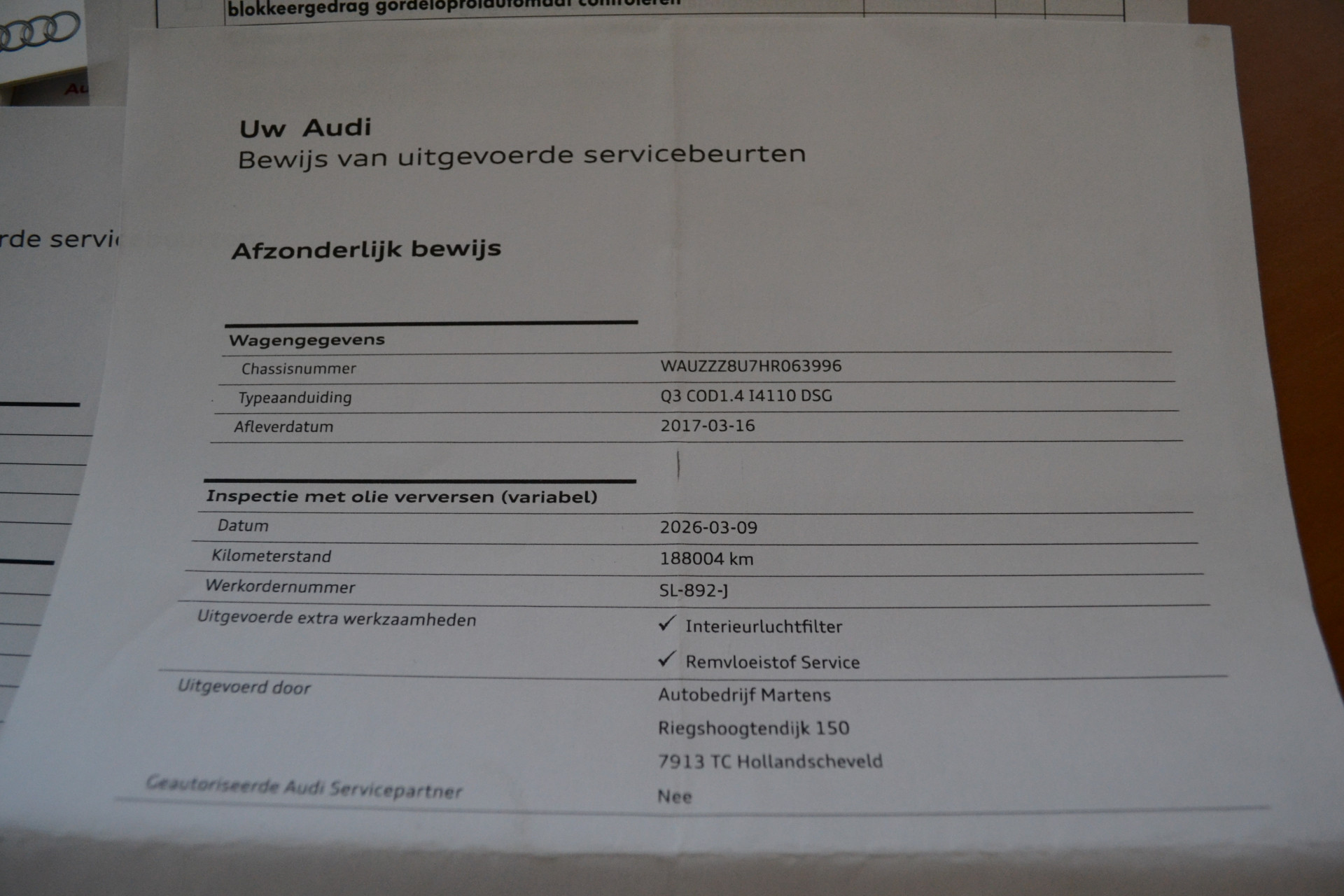 Foto van Audi Q3