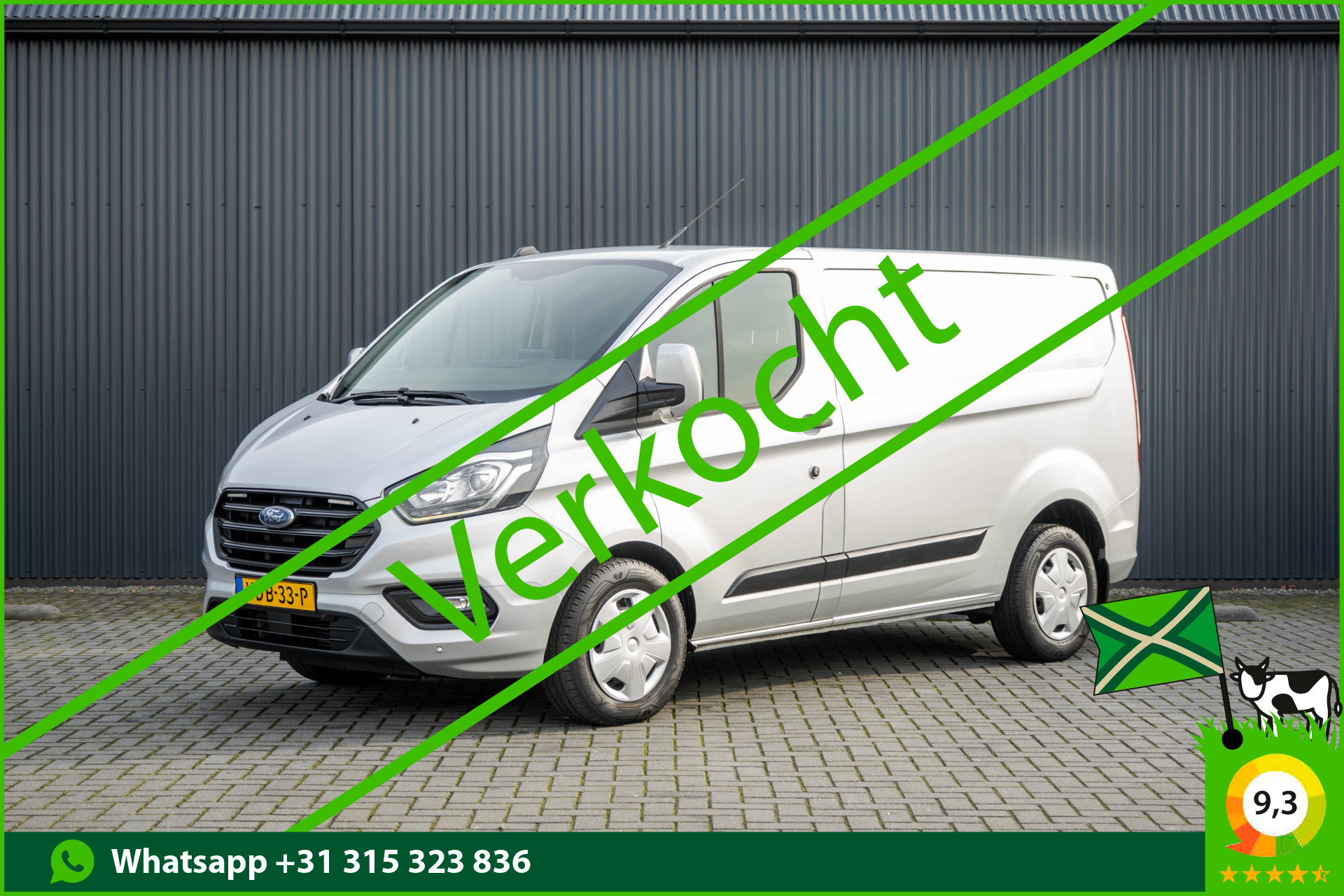 Ford Transit Custom 2.0 TDCI L1H1 | 1e EIG. | 130pk | Automaat | LED | Camera | Stoelverw. | Cruise | Airco 2019 - voorkant