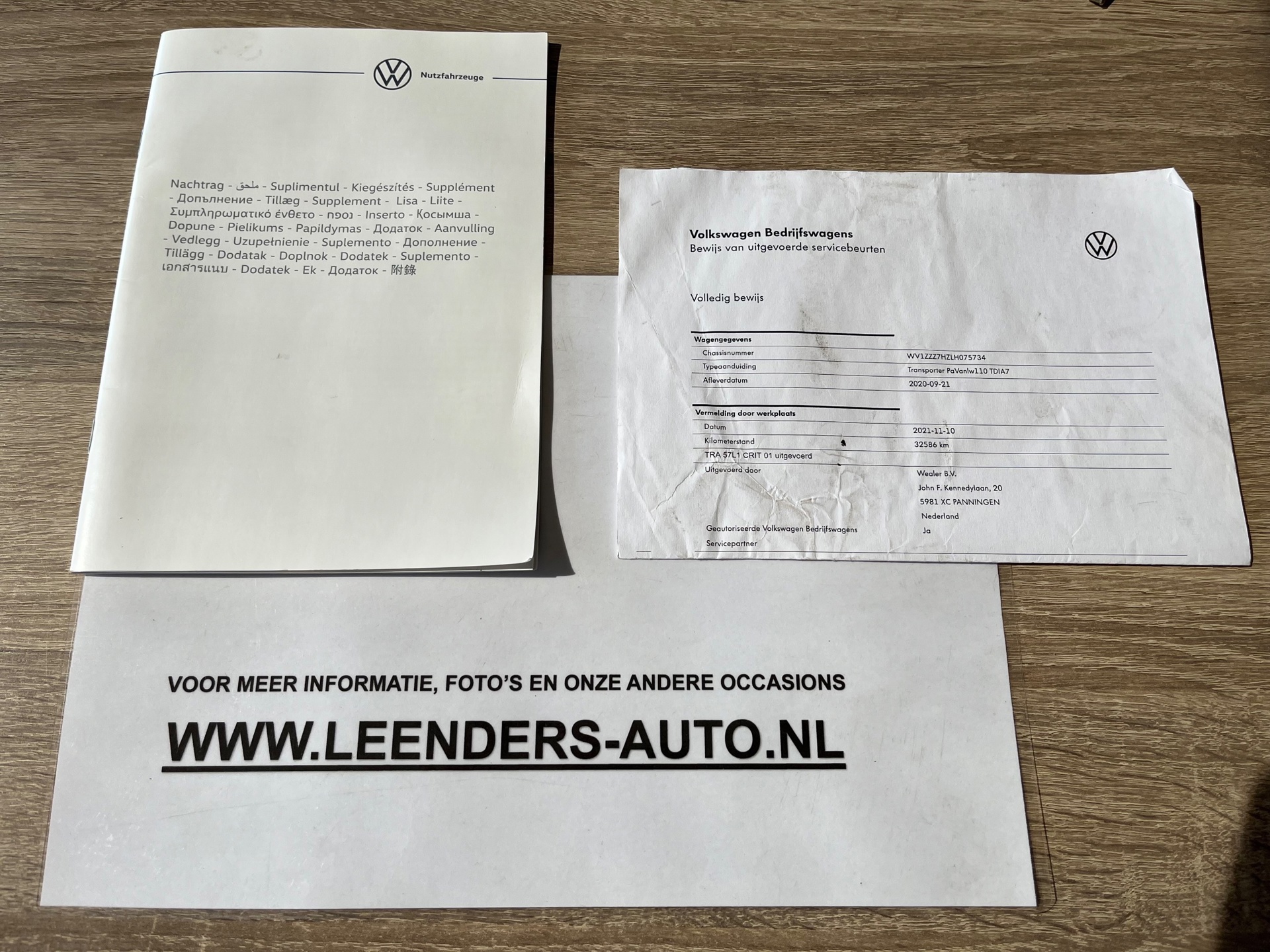 Foto van Volkswagen Transporter