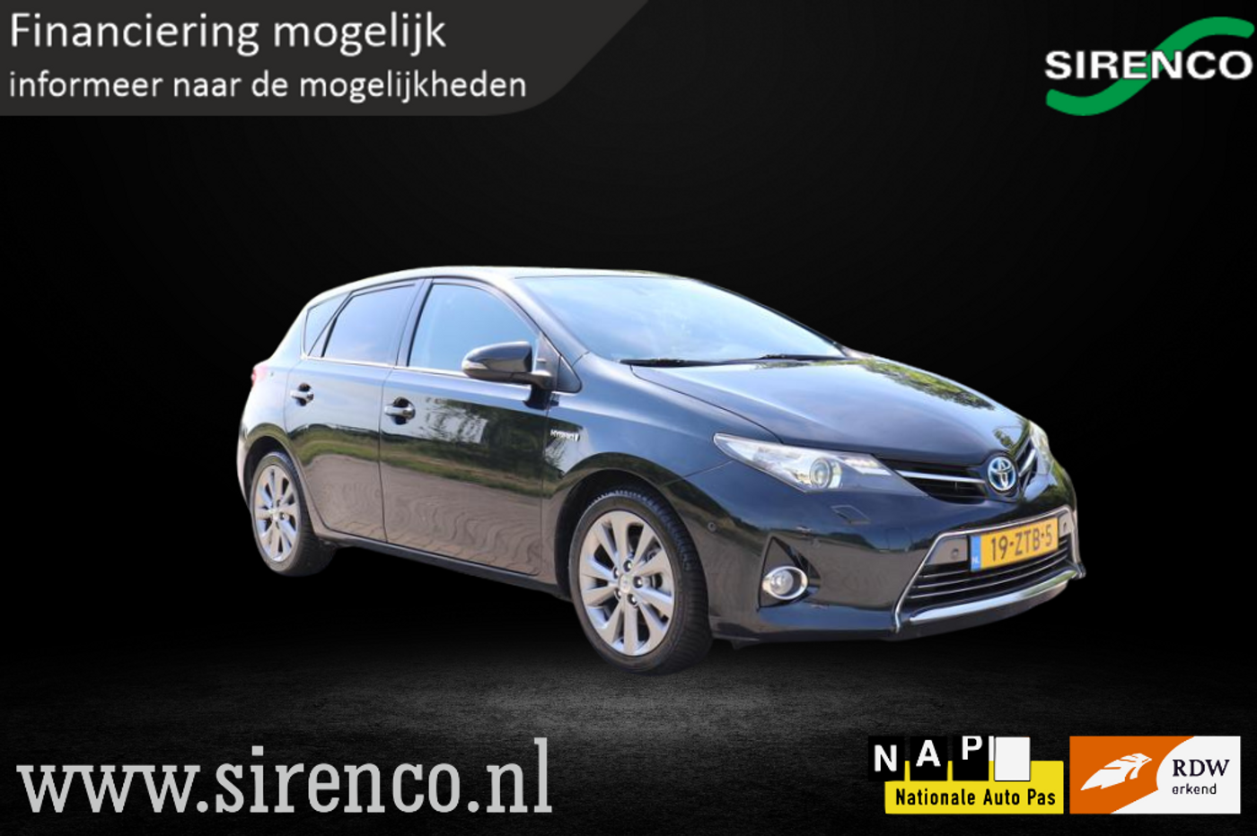 Toyota Toyota Auris 1.8 Hybrid  | deels leder | stoelverwarming | climate & cruise control | regen- en lichtsensor |  trekhaak | 2013 - voorkant