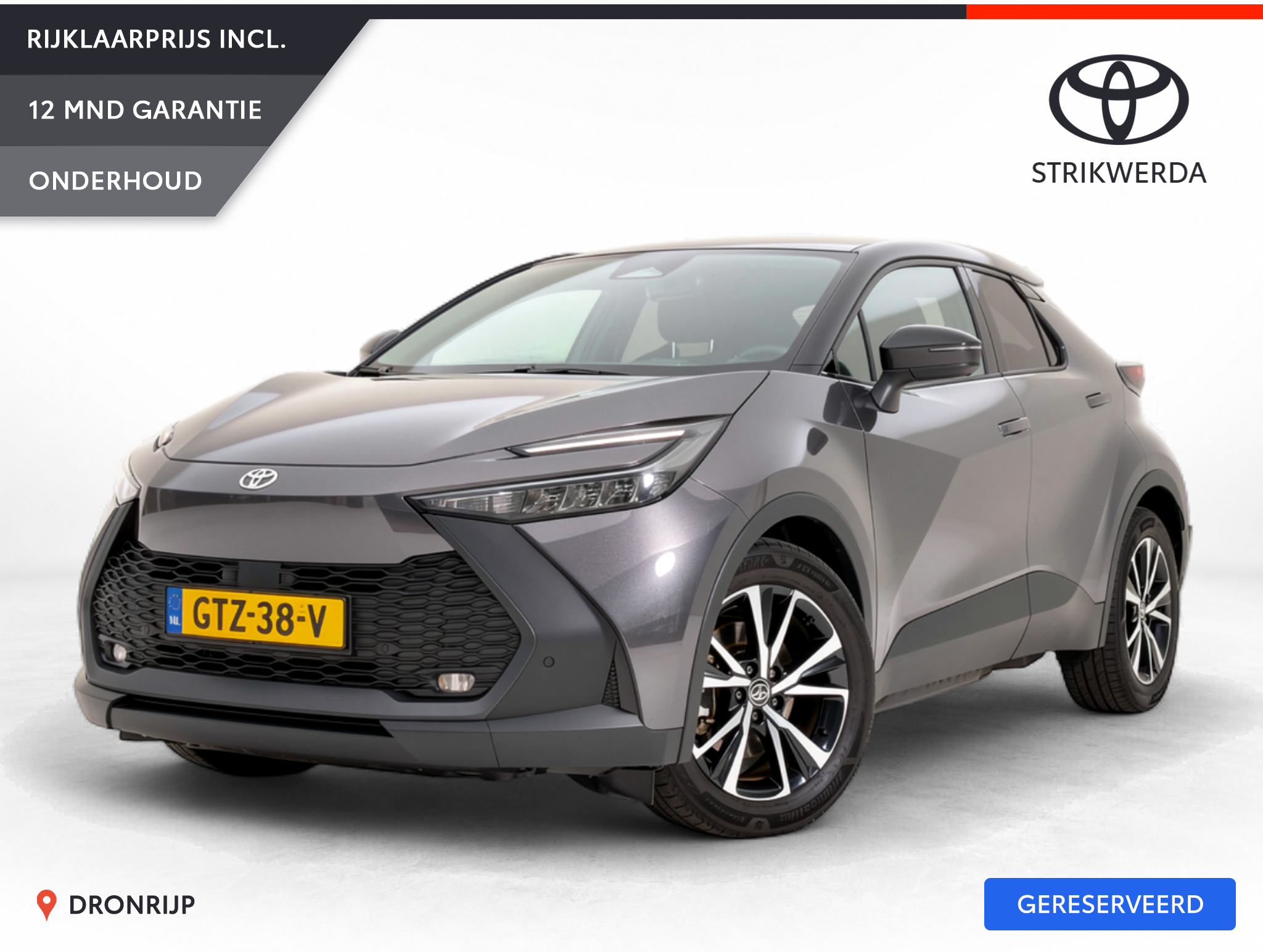 Toyota Toyota C-hr 2.0 Plug-in Hybrid 220 Dynamic 2024 - voorkant